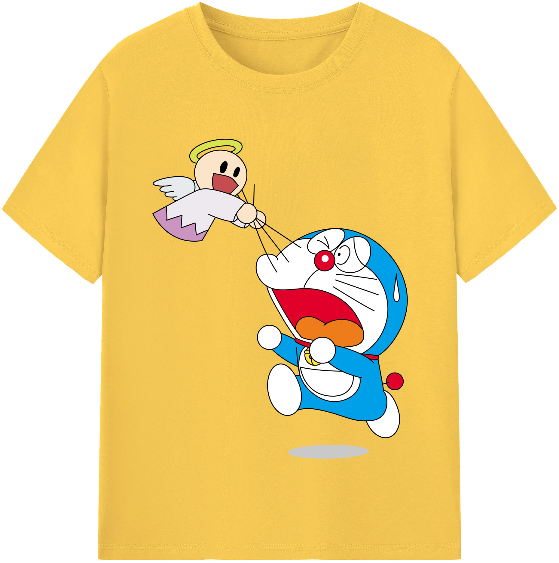 （画像用） ドラえもん Doraemon 綿100％半袖Tシャツ（フロントプリント）