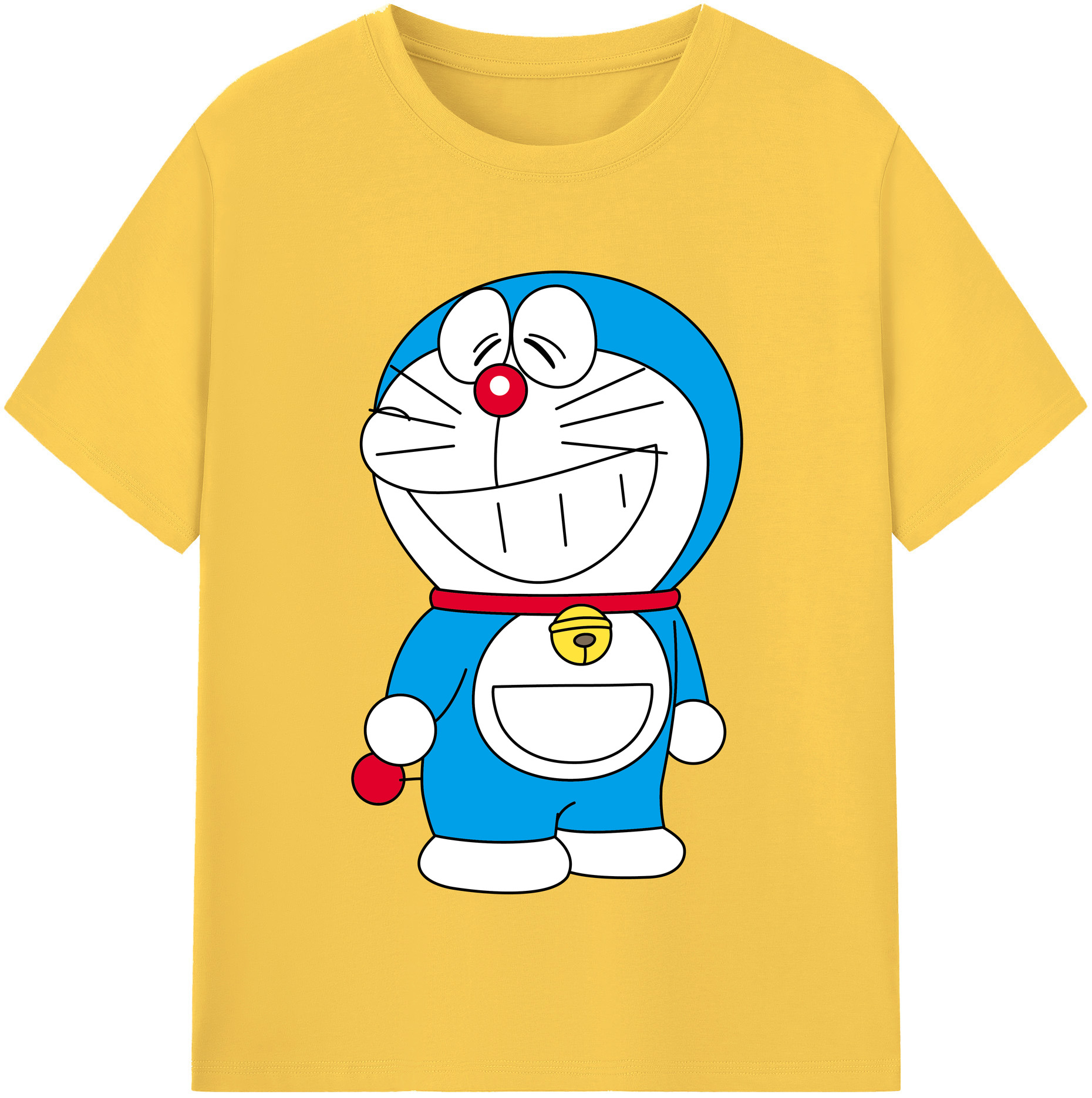 （画像用） ドラえもん Doraemon 綿100％半袖Tシャツ（フロントプリント）