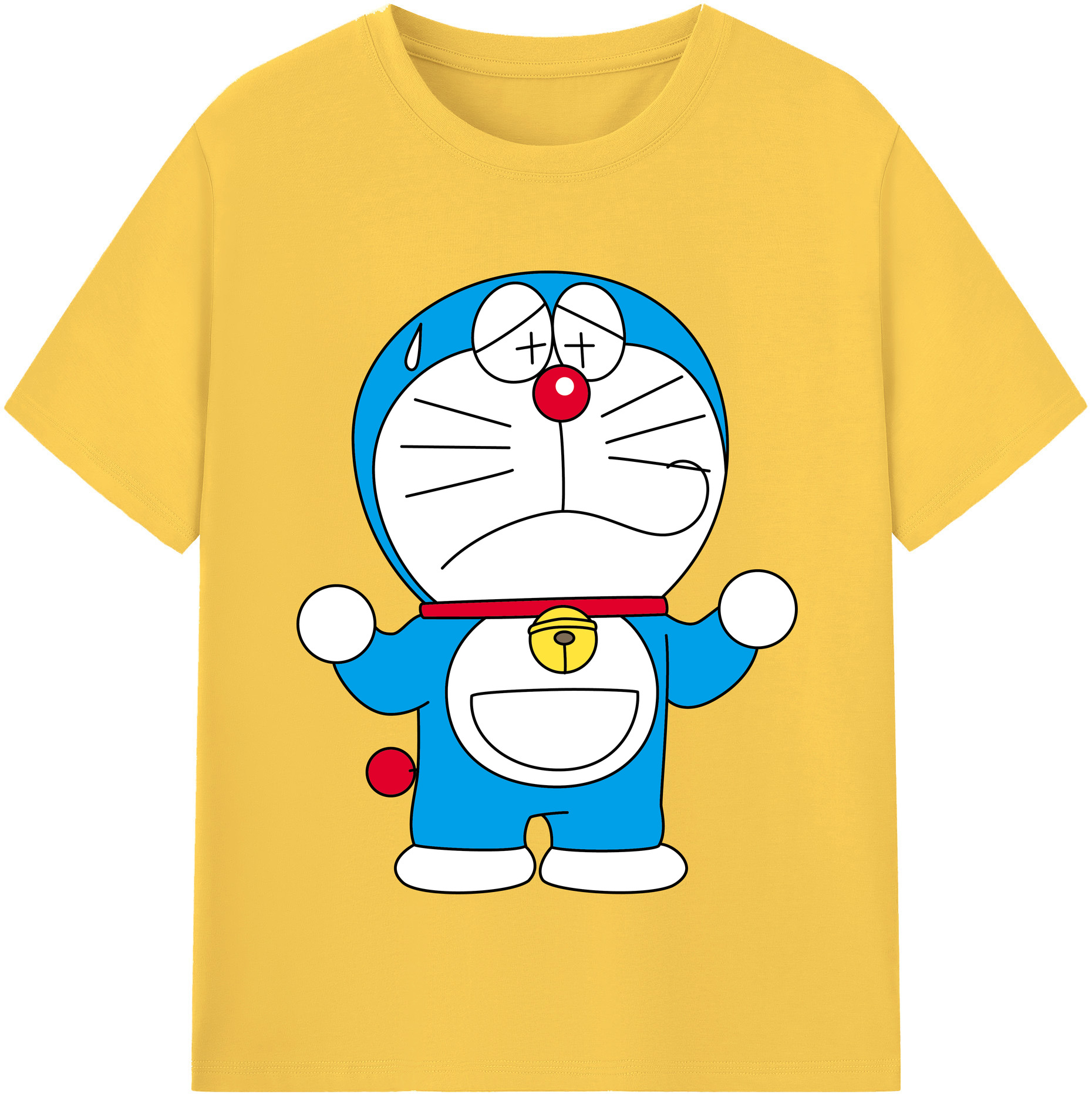 （画像用） ドラえもん Doraemon 綿100％半袖Tシャツ（フロントプリント）