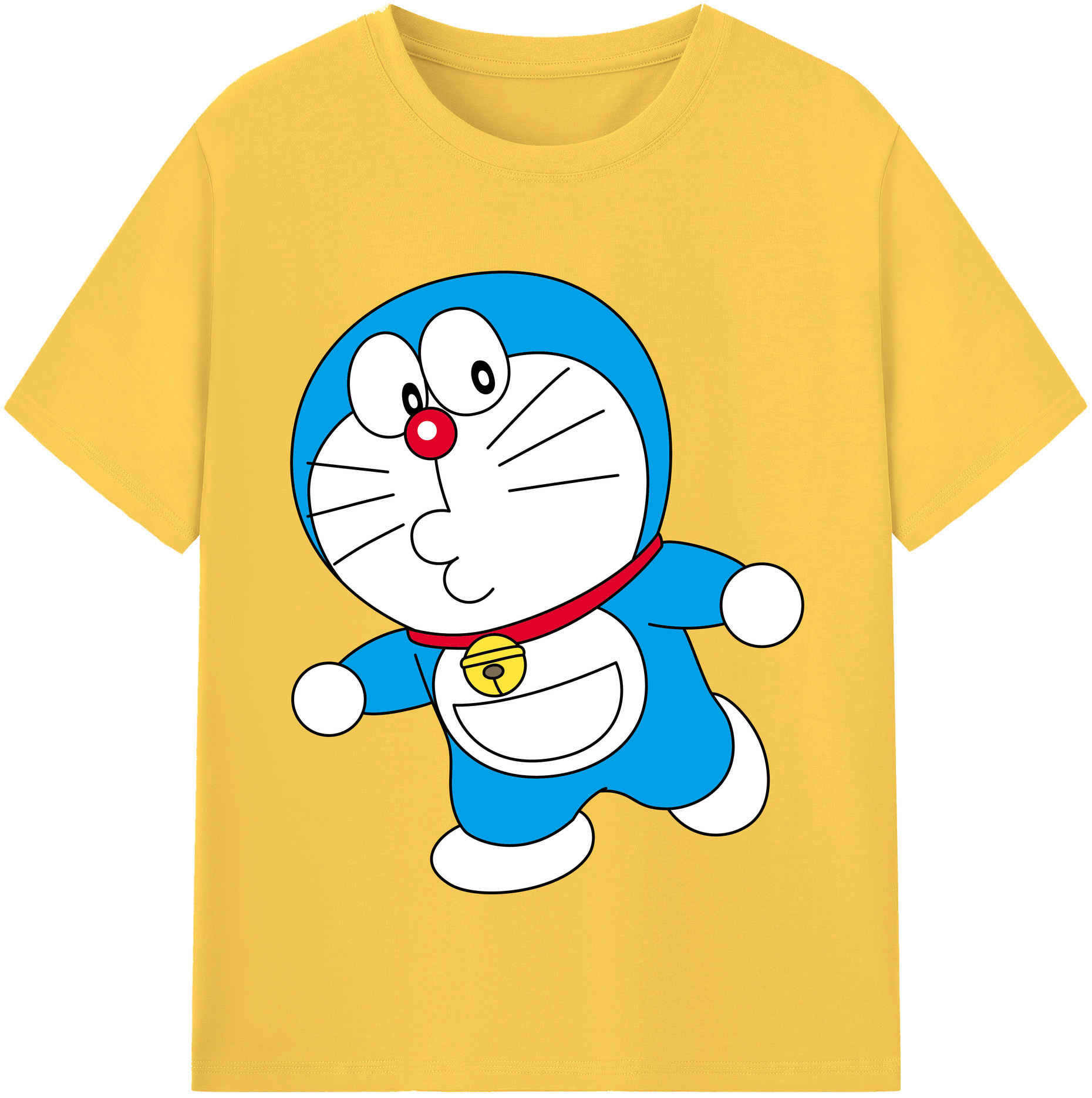 （画像用） ドラえもん Doraemon 綿100％半袖Tシャツ（フロントプリント）