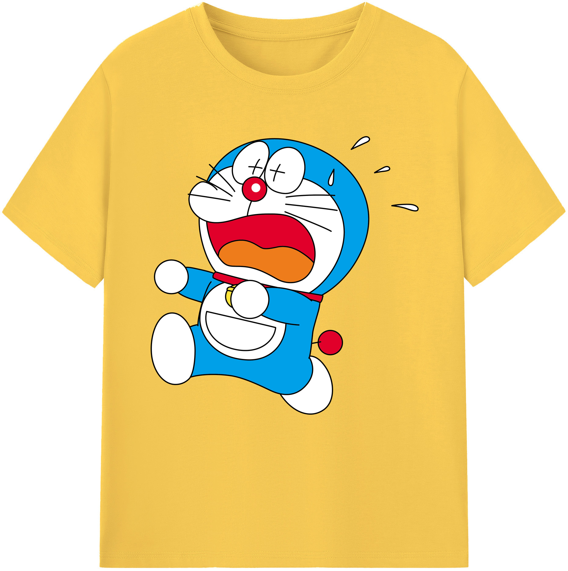 （画像用） ドラえもん Doraemon 綿100％半袖Tシャツ（フロントプリント）