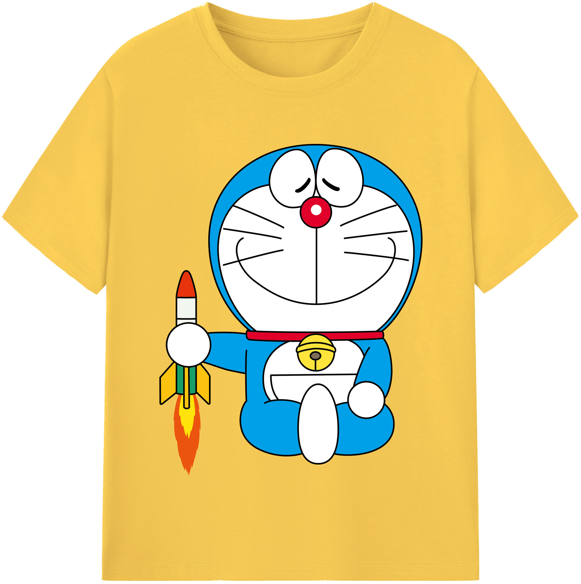 （画像用） ドラえもん Doraemon 綿100％半袖Tシャツ（フロントプリント）