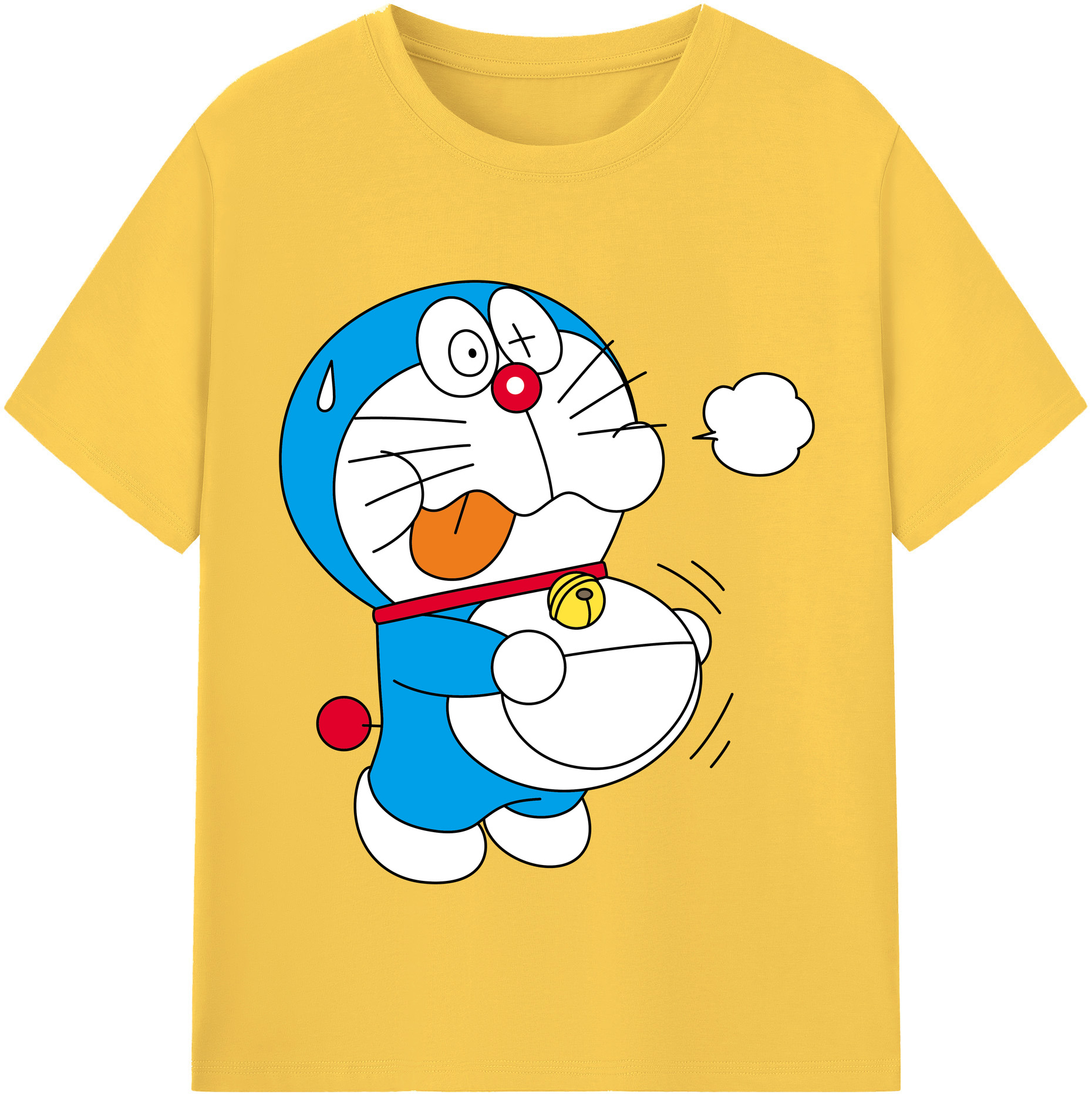 （画像用） ドラえもん Doraemon 綿100％半袖Tシャツ（フロントプリント）