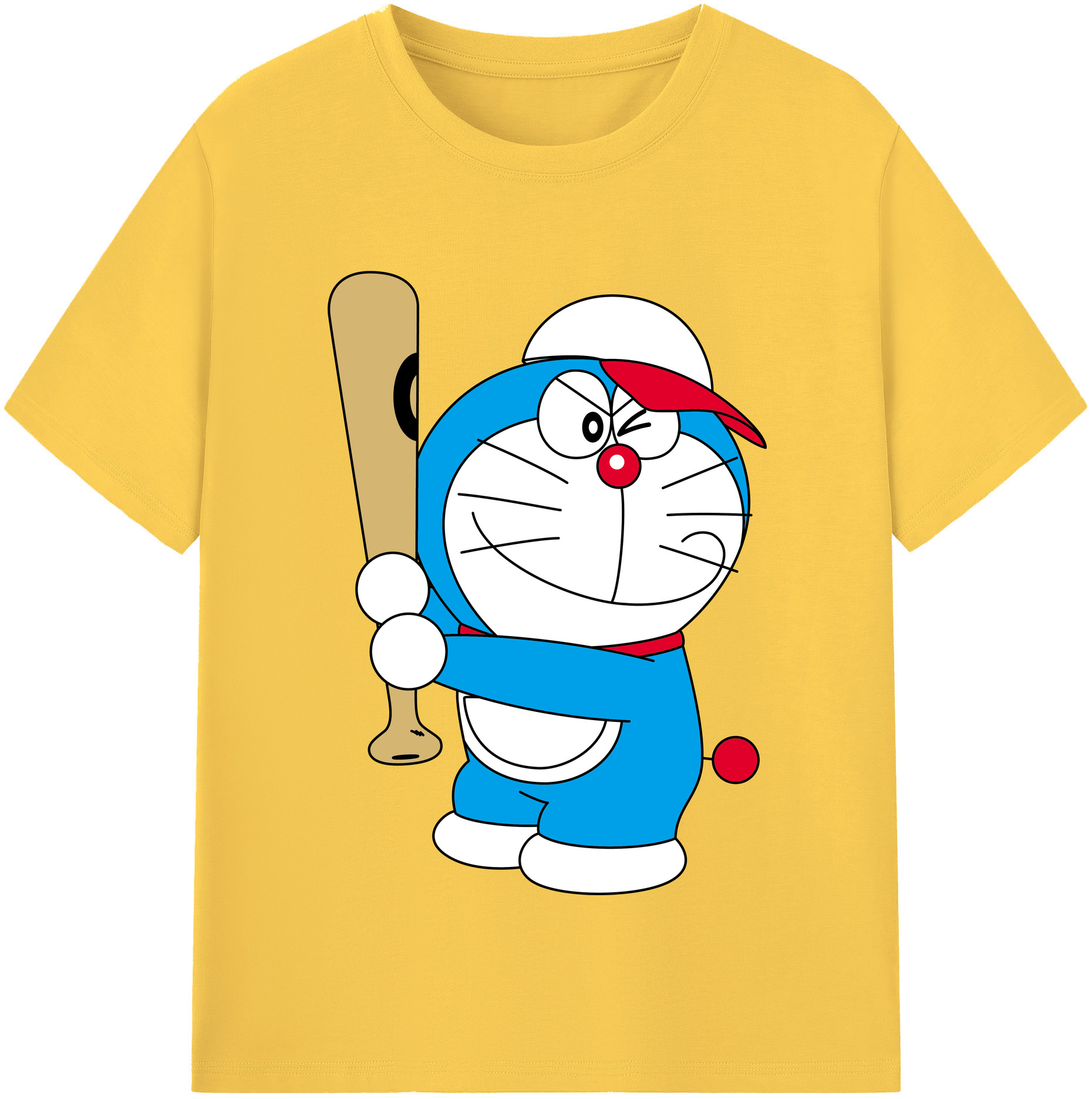 （画像用） ドラえもん Doraemon 綿100％半袖Tシャツ（フロントプリント）