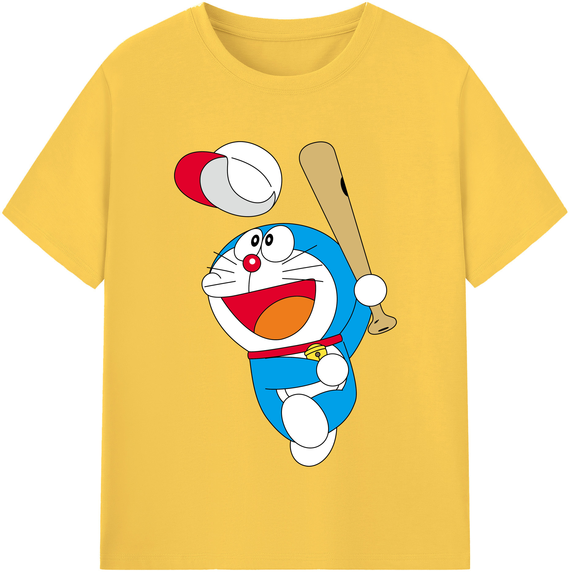 （画像用） ドラえもん Doraemon 綿100％半袖Tシャツ（フロントプリント）