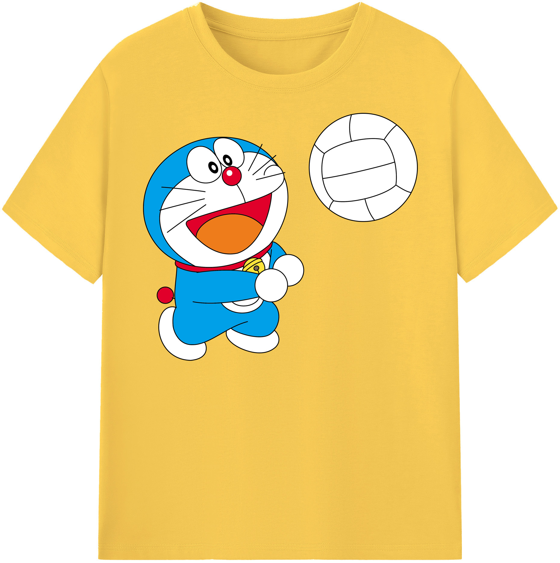 （画像用） ドラえもん Doraemon 綿100％半袖Tシャツ（フロントプリント）