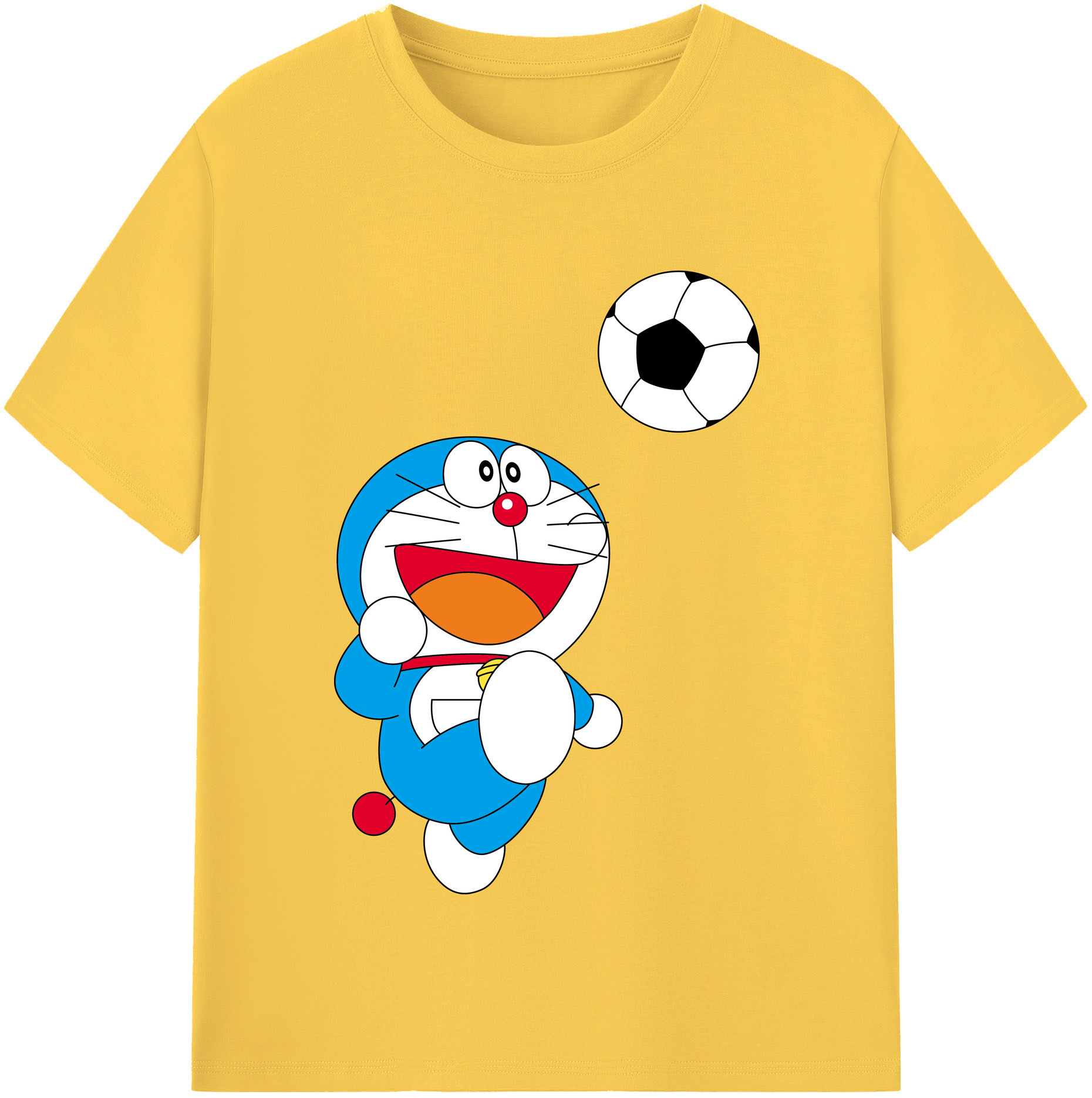 （画像用） ドラえもん Doraemon 綿100％半袖Tシャツ（フロントプリント）