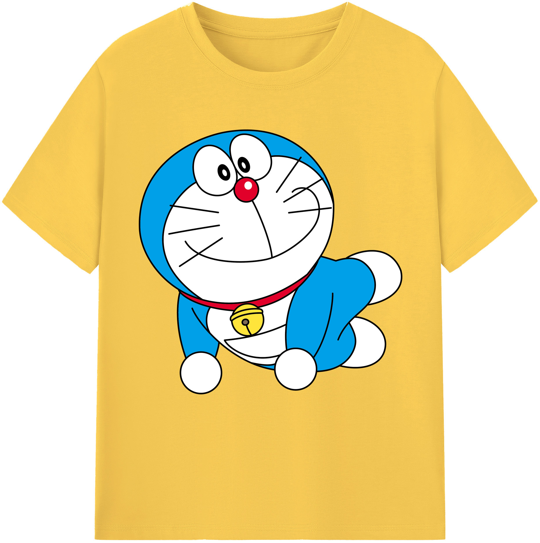 （画像用） ドラえもん Doraemon 綿100％半袖Tシャツ（フロントプリント）