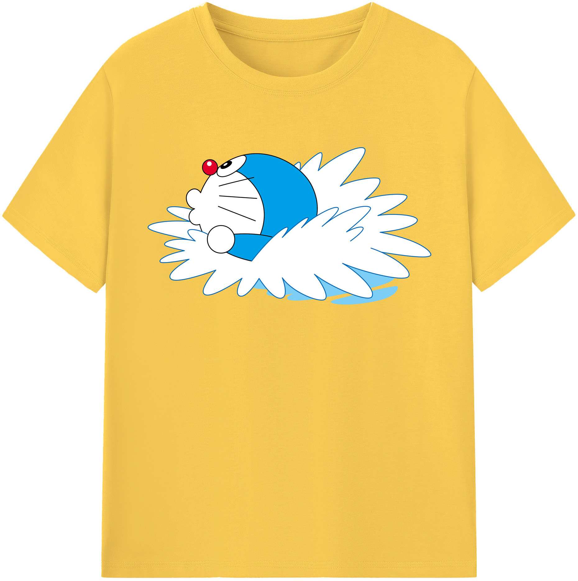 （画像用） ドラえもん Doraemon 綿100％半袖Tシャツ（フロントプリント）