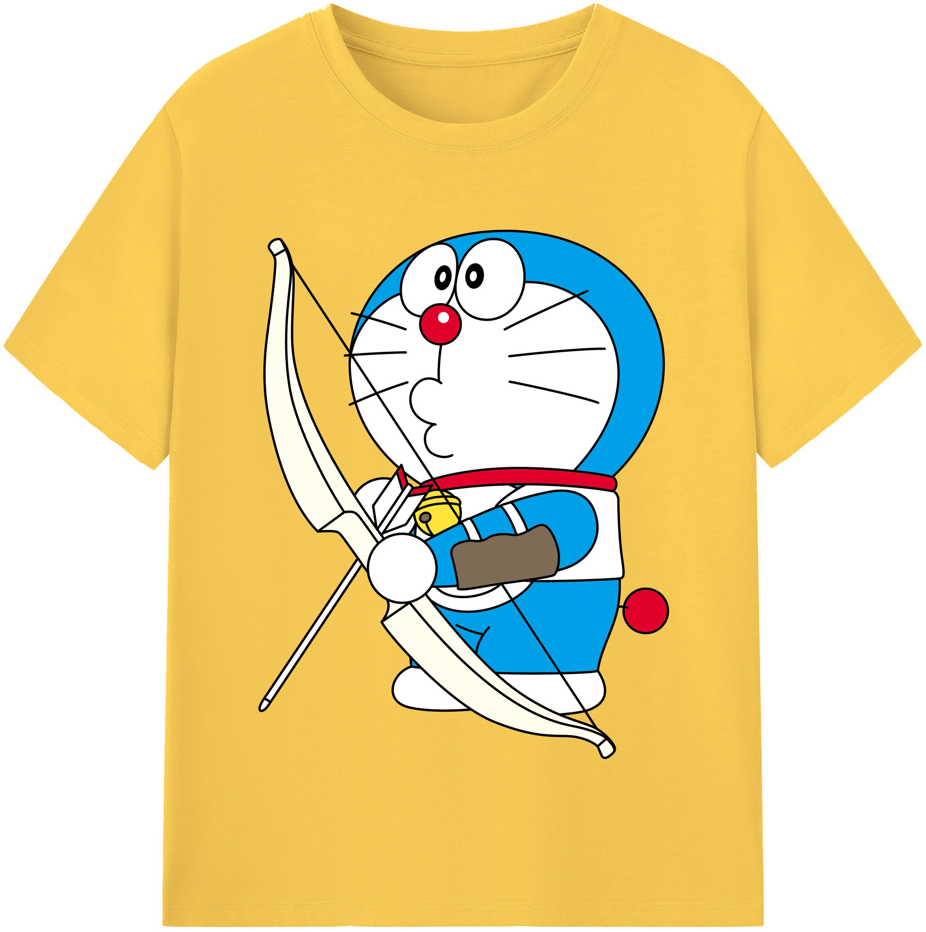 （画像用） ドラえもん Doraemon 綿100％半袖Tシャツ（フロントプリント）