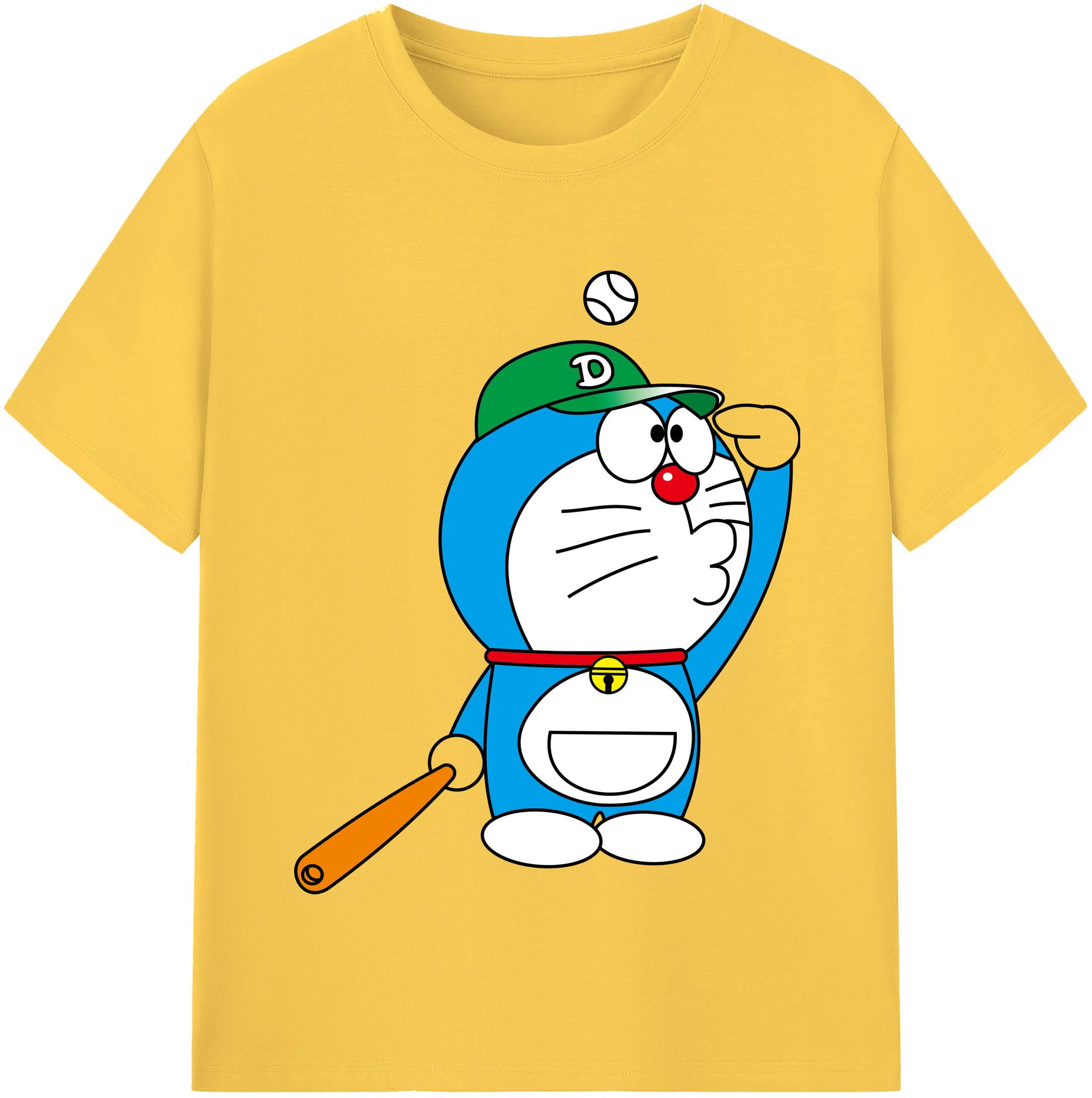 （画像用） ドラえもん Doraemon 綿100％半袖Tシャツ（フロントプリント）