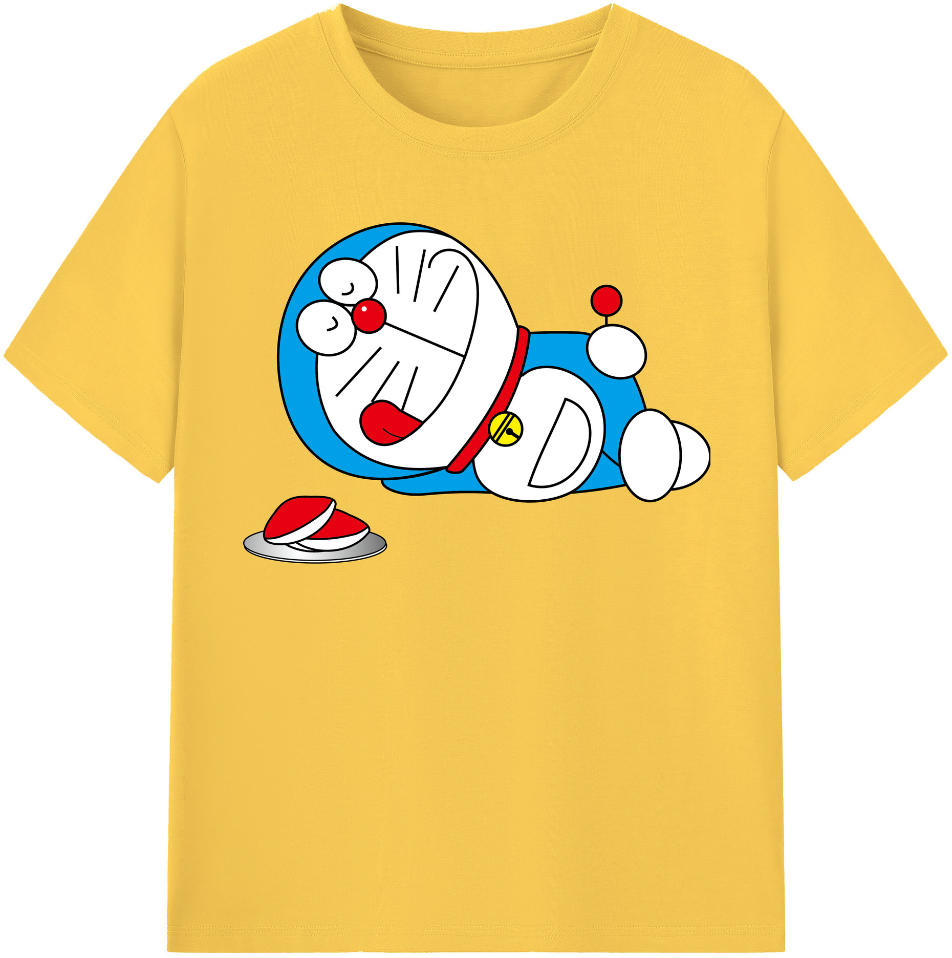 （画像用） ドラえもん Doraemon 綿100％半袖Tシャツ（フロントプリント）