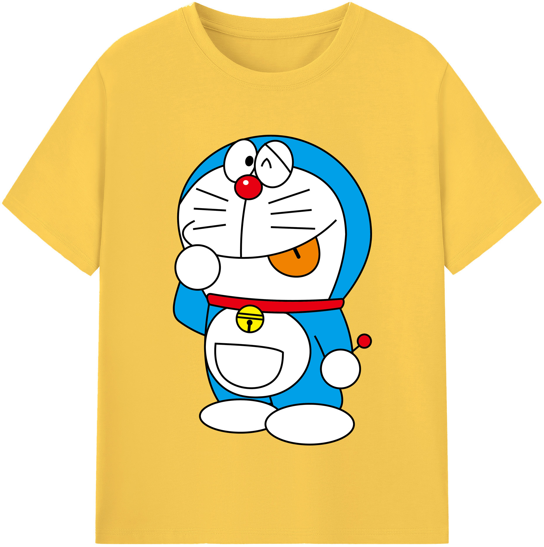 （画像用） ドラえもん Doraemon 綿100％半袖Tシャツ（フロントプリント）