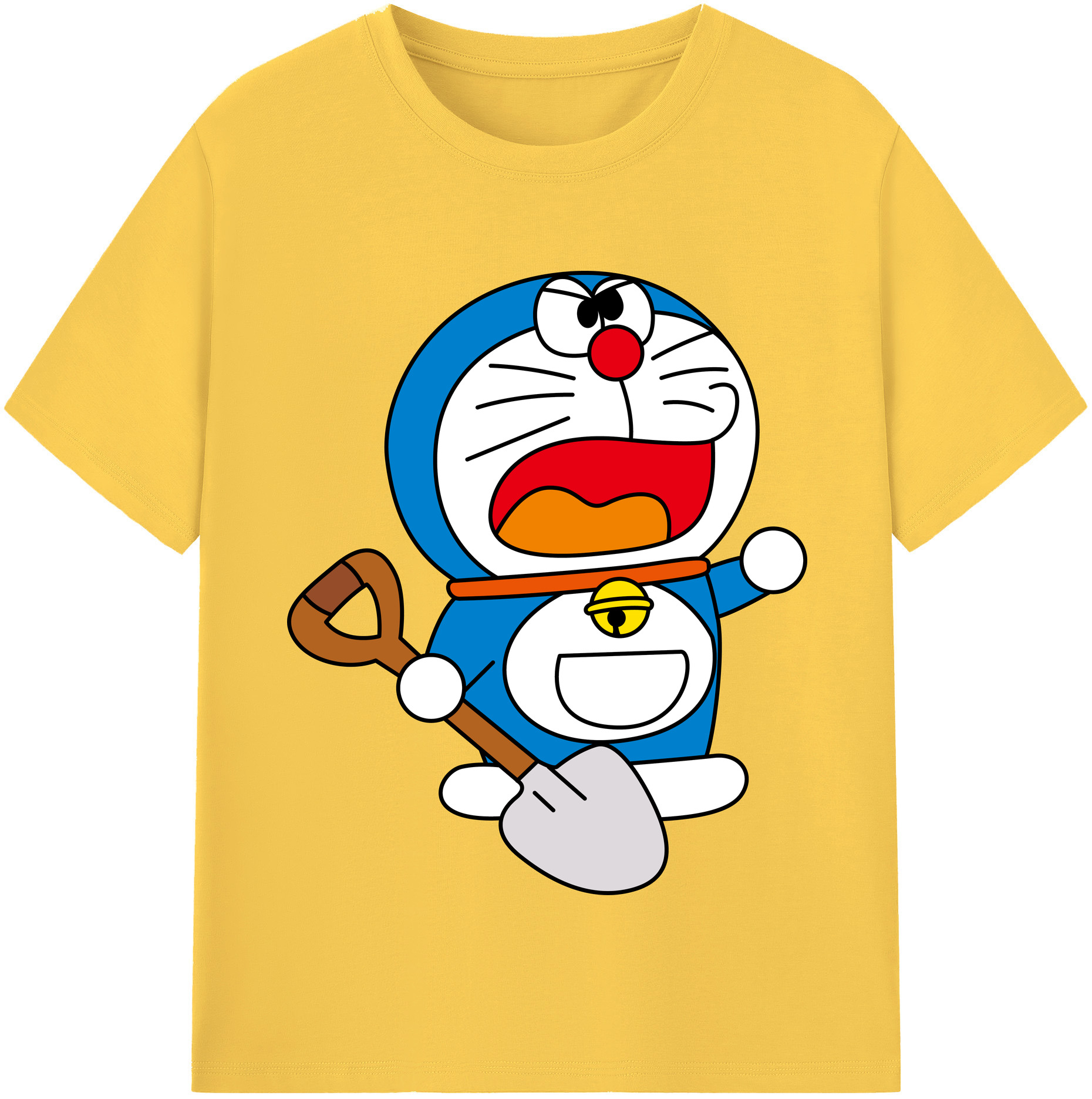 （画像用） ドラえもん Doraemon 綿100％半袖Tシャツ（フロントプリント）