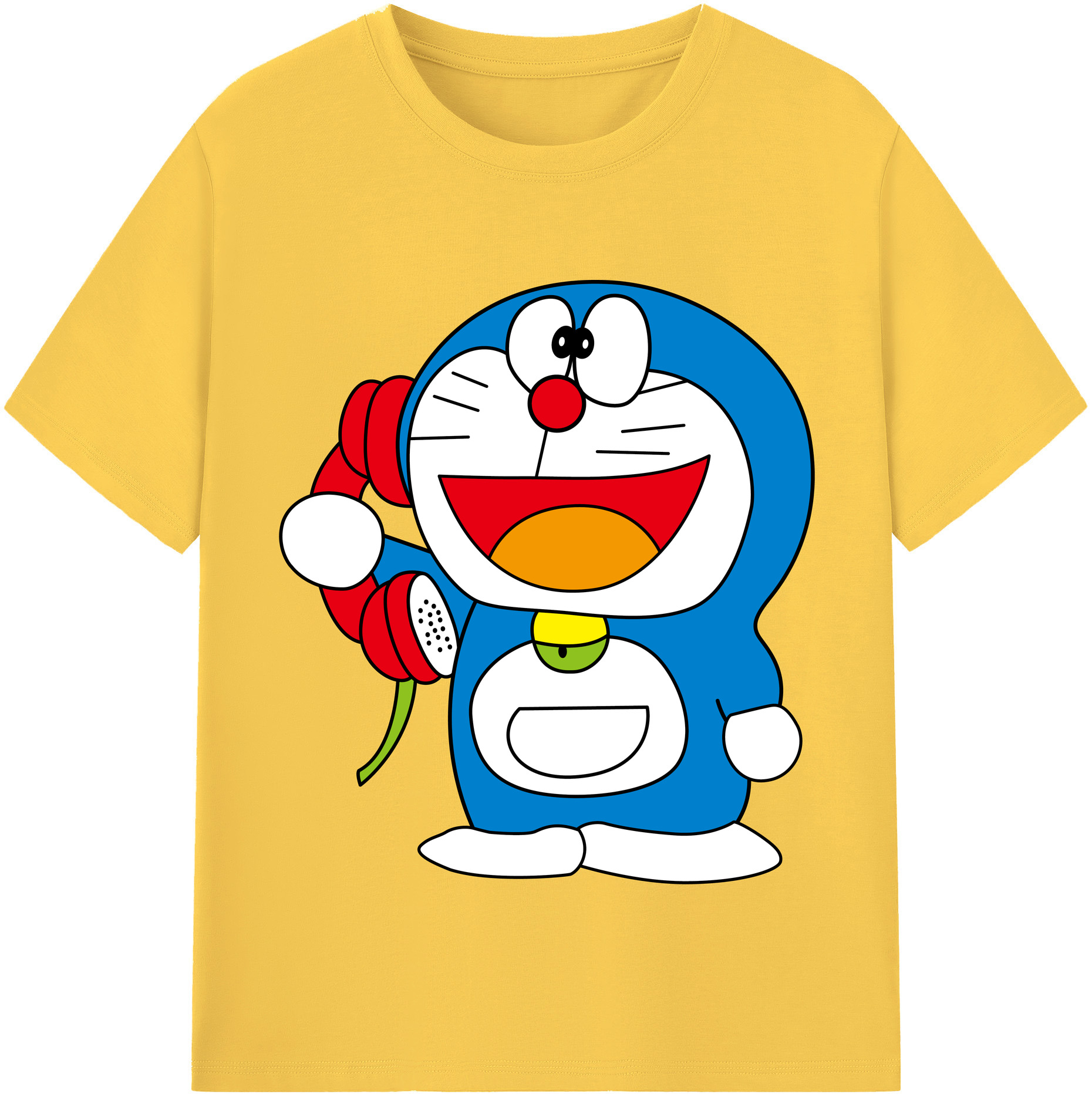 （画像用） ドラえもん Doraemon 綿100％半袖Tシャツ（フロントプリント）