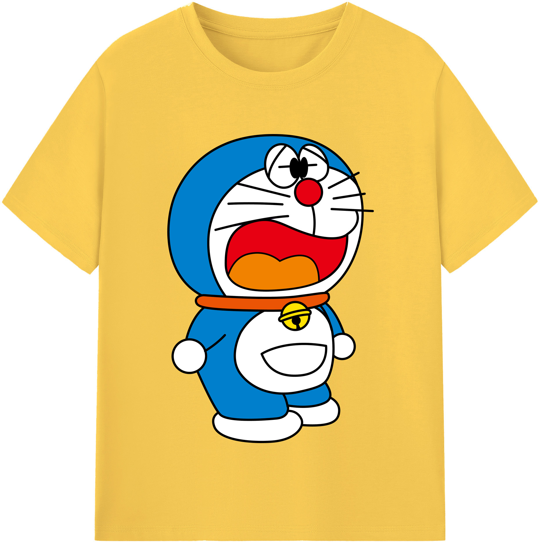 （画像用） ドラえもん Doraemon 綿100％半袖Tシャツ（フロントプリント）