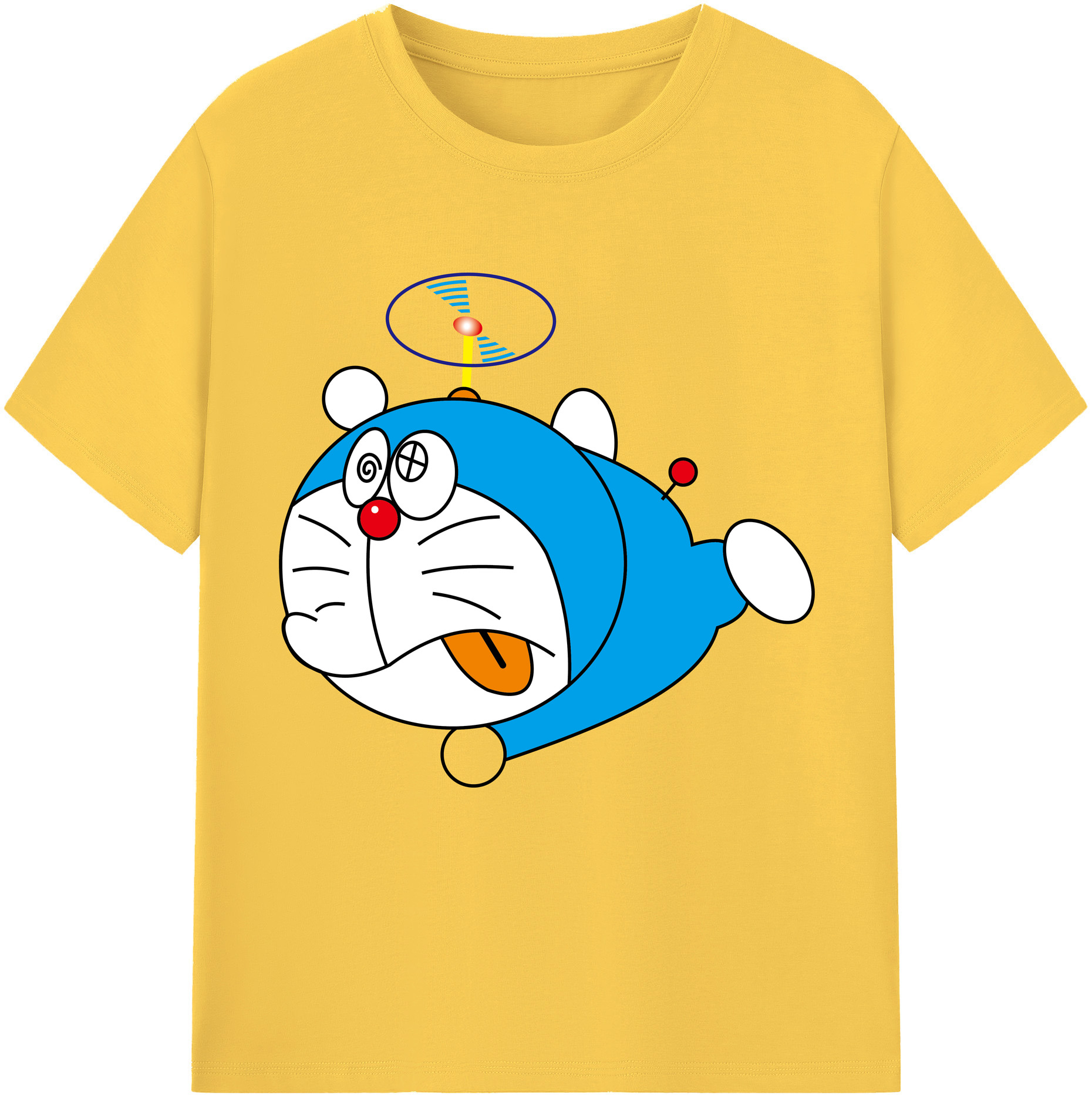 （画像用） ドラえもん Doraemon 綿100％半袖Tシャツ（フロントプリント）