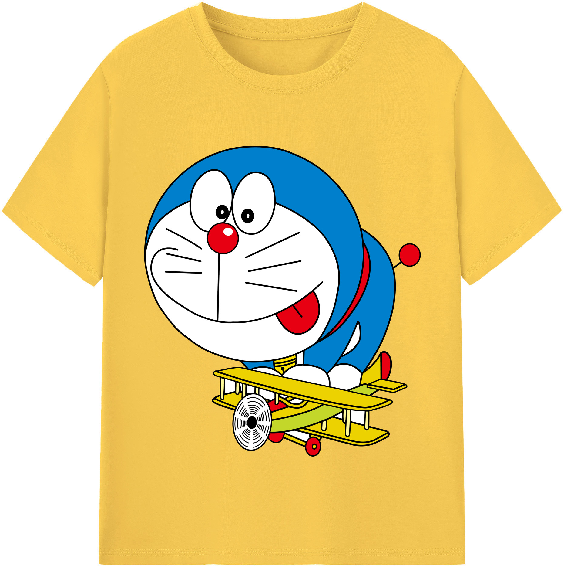 （画像用） ドラえもん Doraemon 綿100％半袖Tシャツ（フロントプリント）