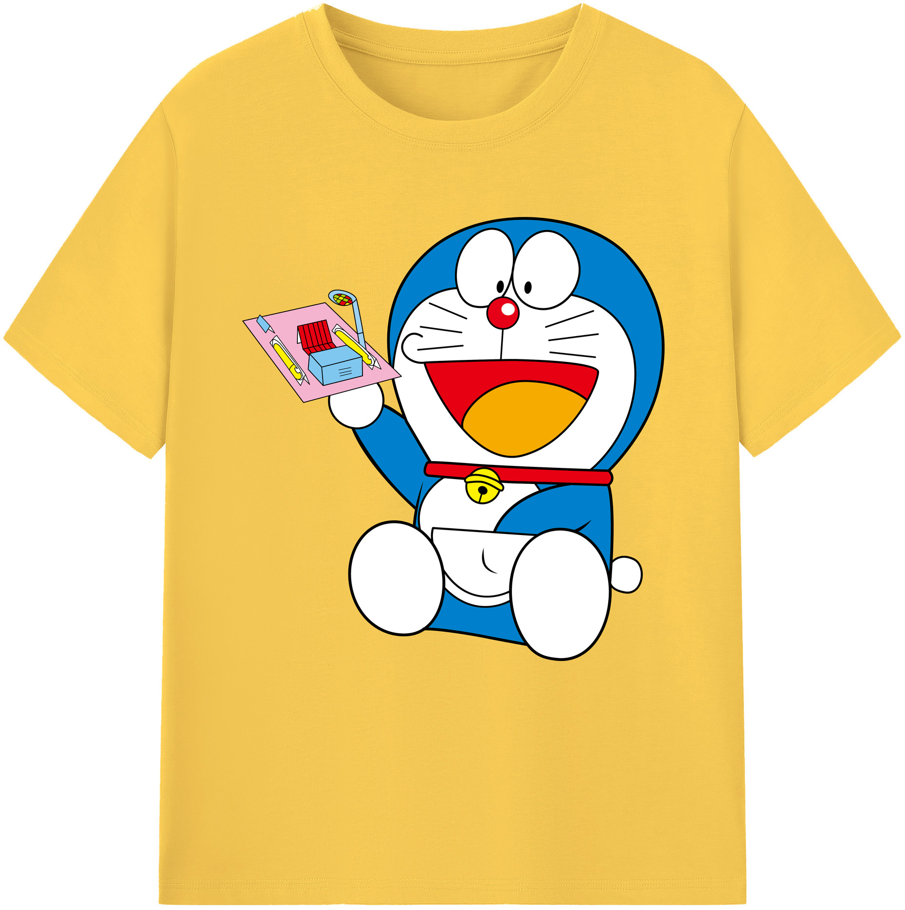 （画像用） ドラえもん Doraemon 綿100％半袖Tシャツ（フロントプリント）