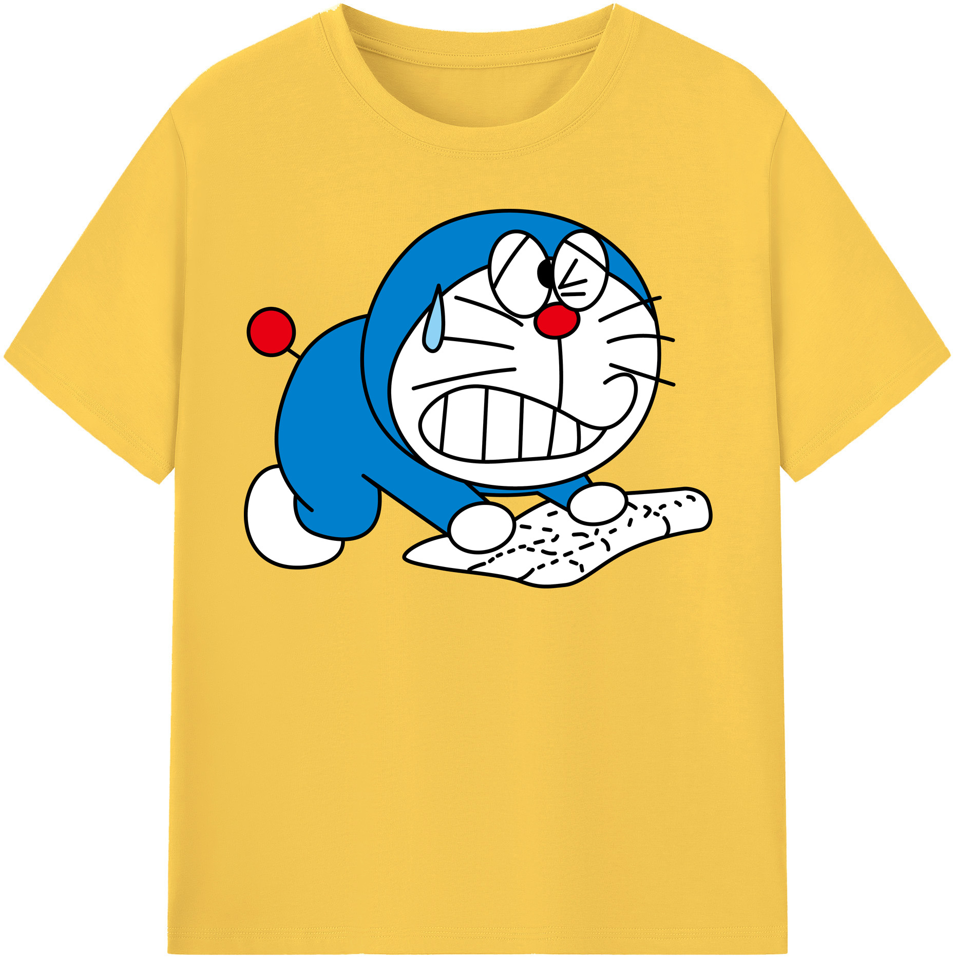 （画像用） ドラえもん Doraemon 綿100％半袖Tシャツ（フロントプリント）