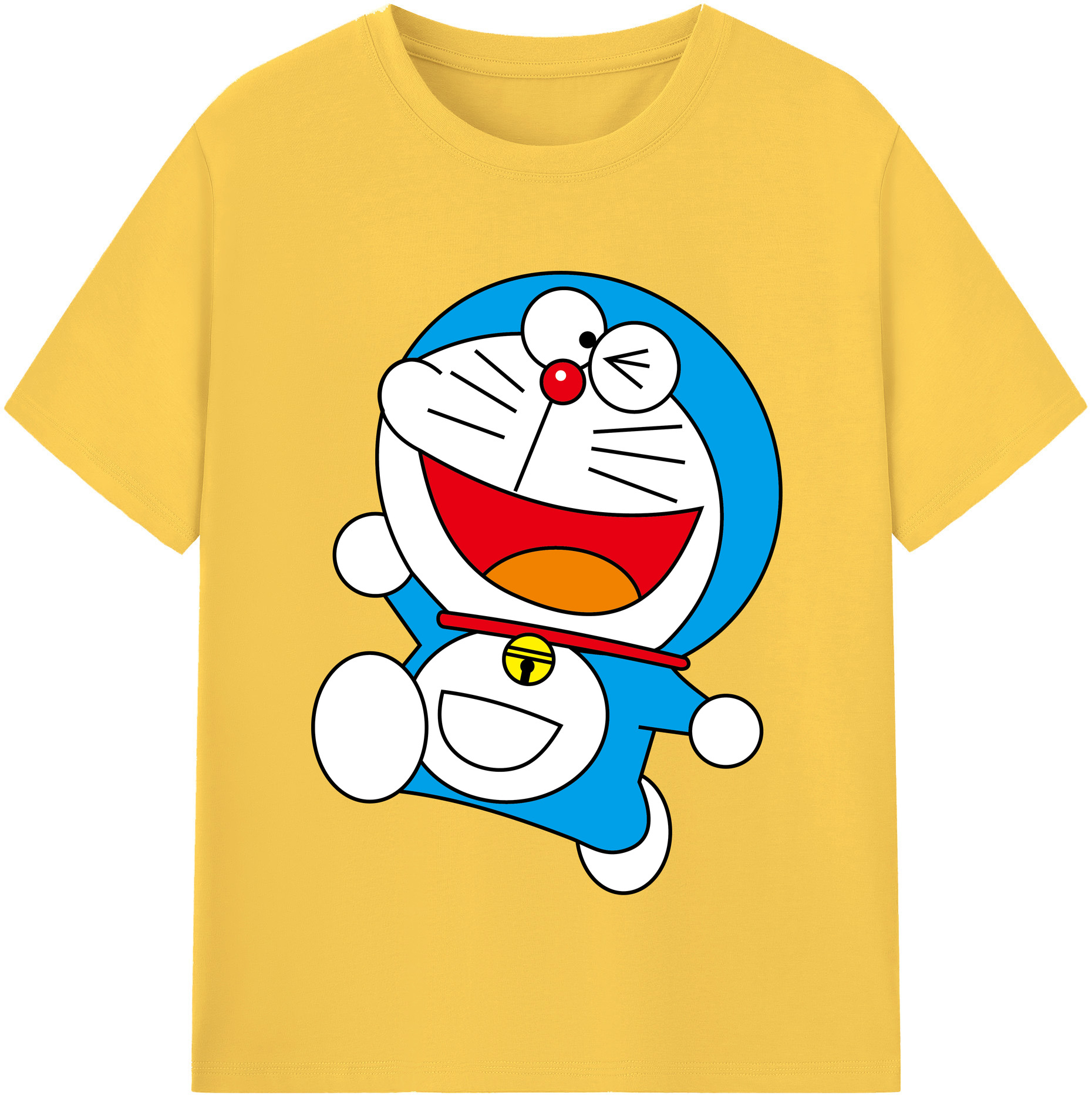 （画像用） ドラえもん Doraemon 綿100％半袖Tシャツ（フロントプリント）