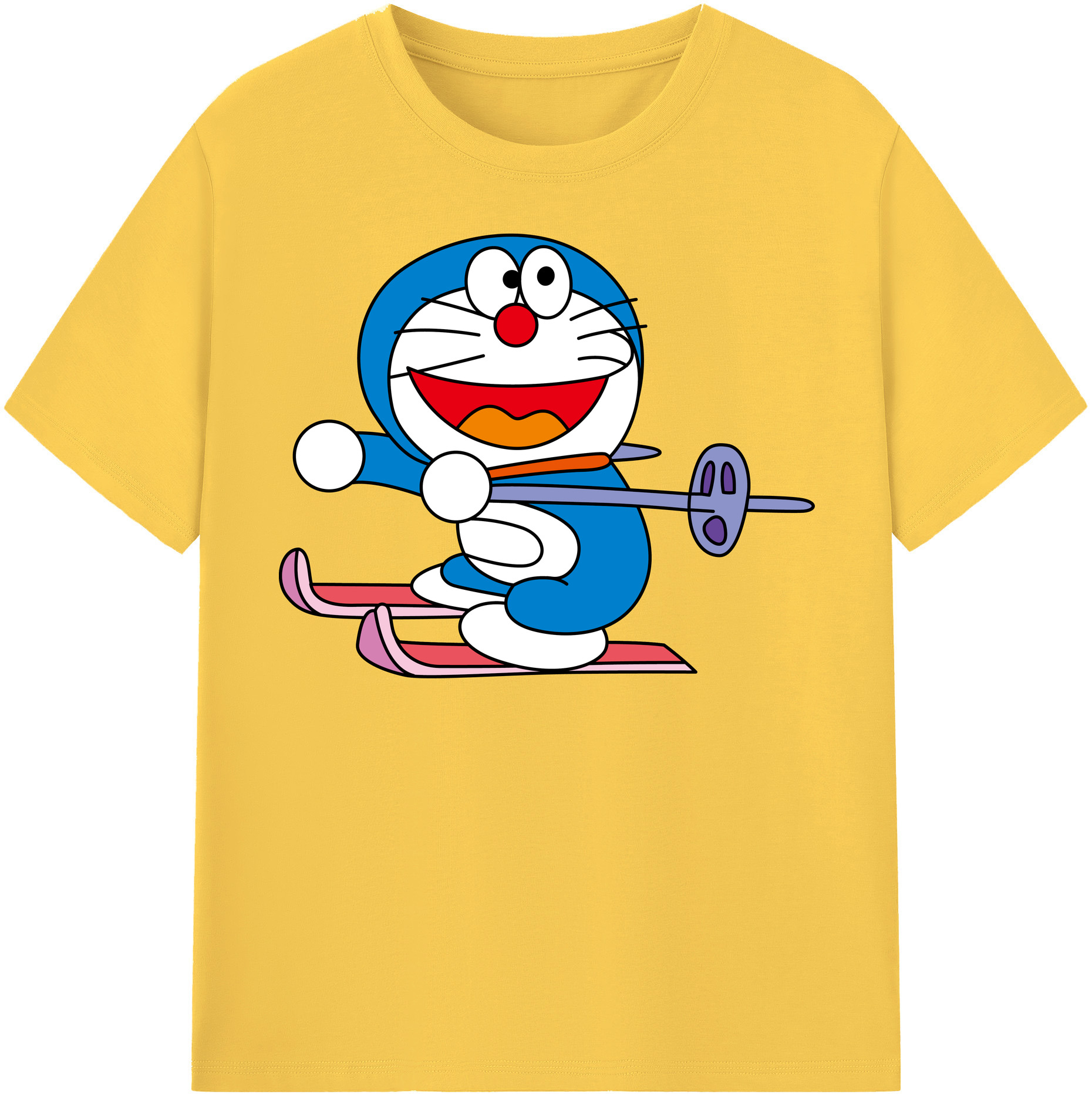 （画像用） ドラえもん Doraemon 綿100％半袖Tシャツ（フロントプリント）