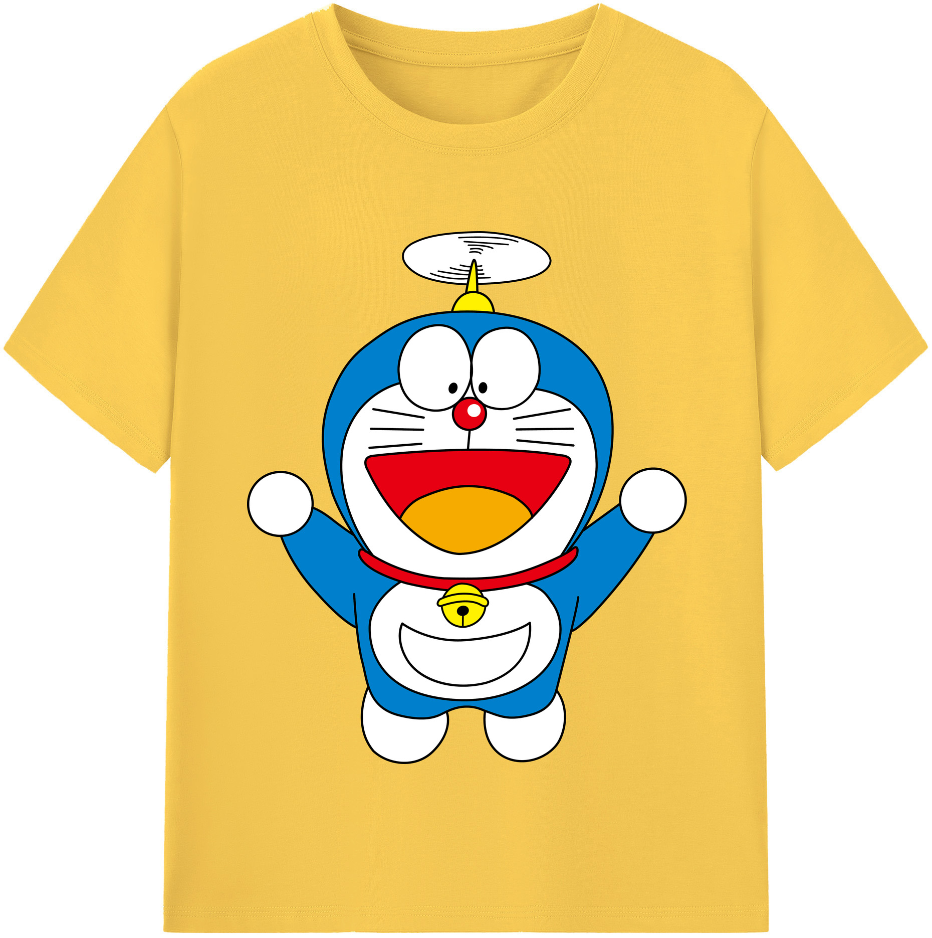 （画像用） ドラえもん Doraemon 綿100％半袖Tシャツ（フロントプリント）