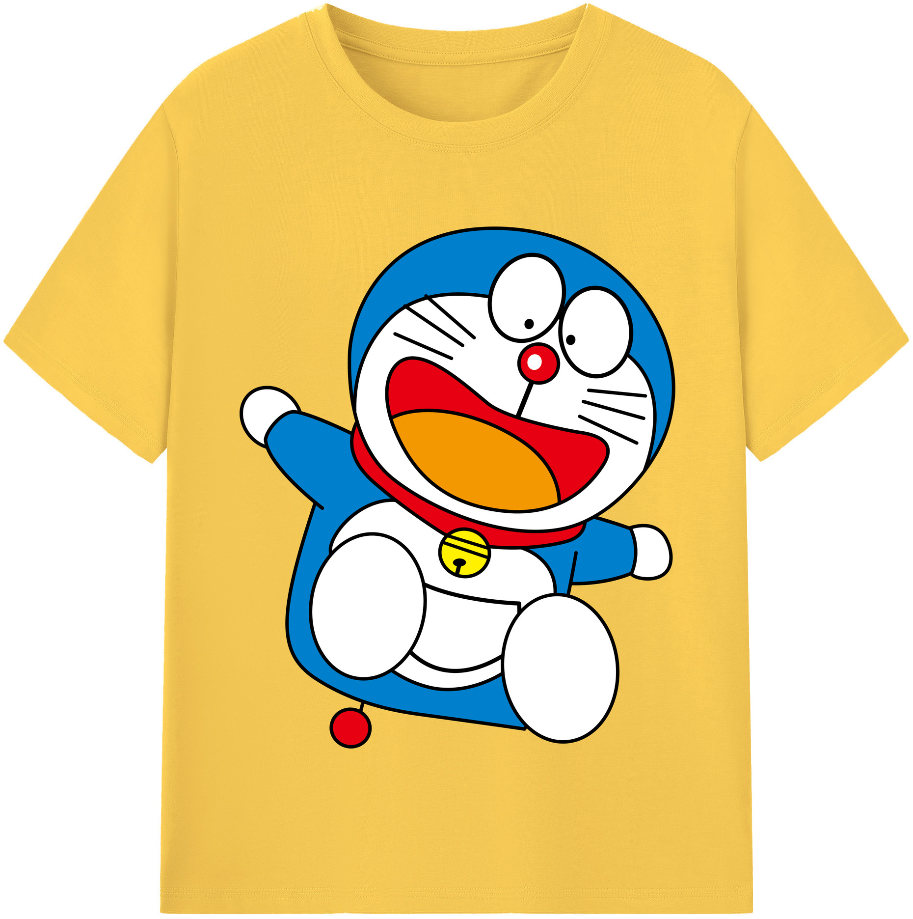 （画像用） ドラえもん Doraemon 綿100％半袖Tシャツ（フロントプリント）