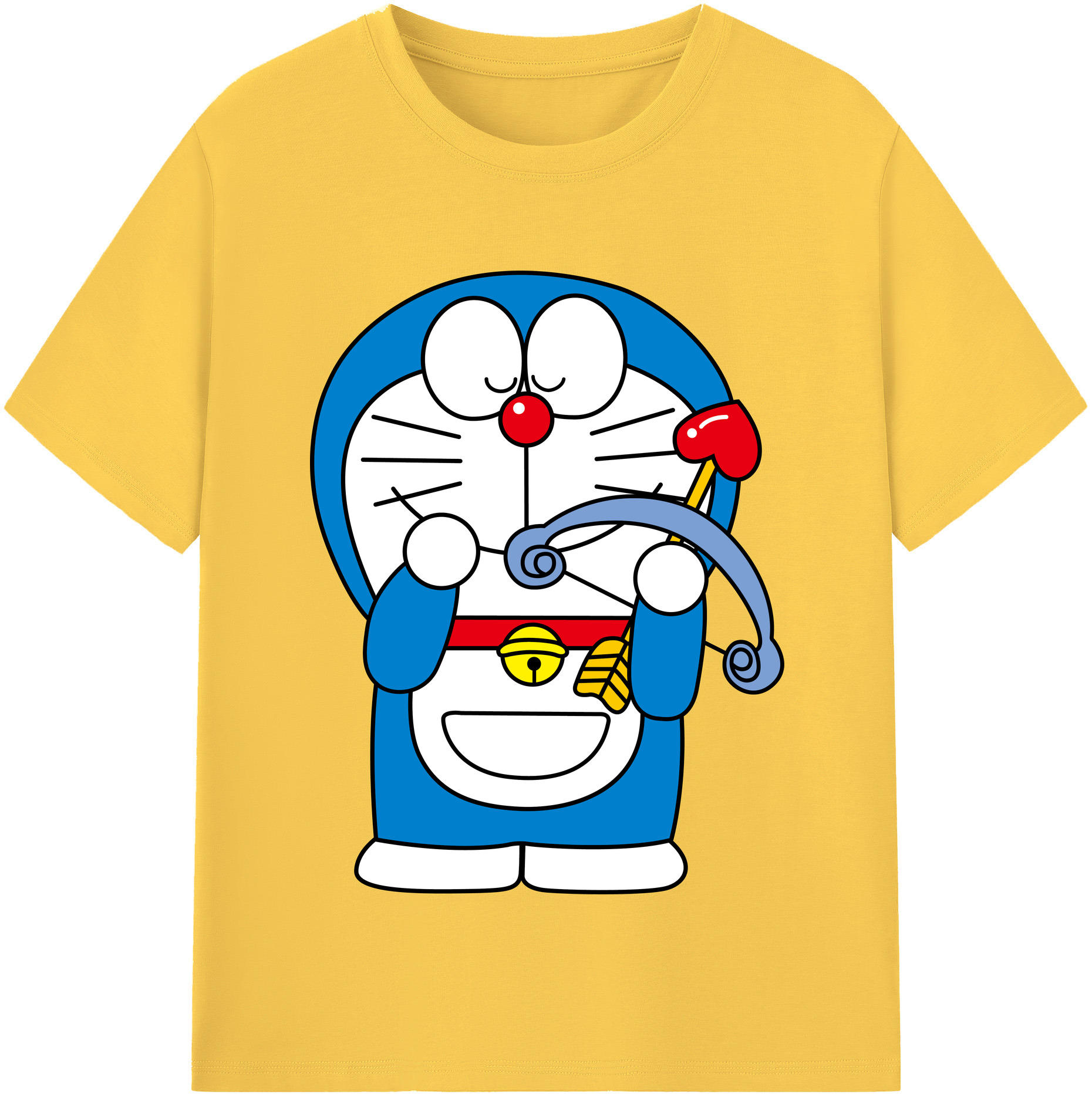 （画像用） ドラえもん Doraemon 綿100％半袖Tシャツ（フロントプリント）