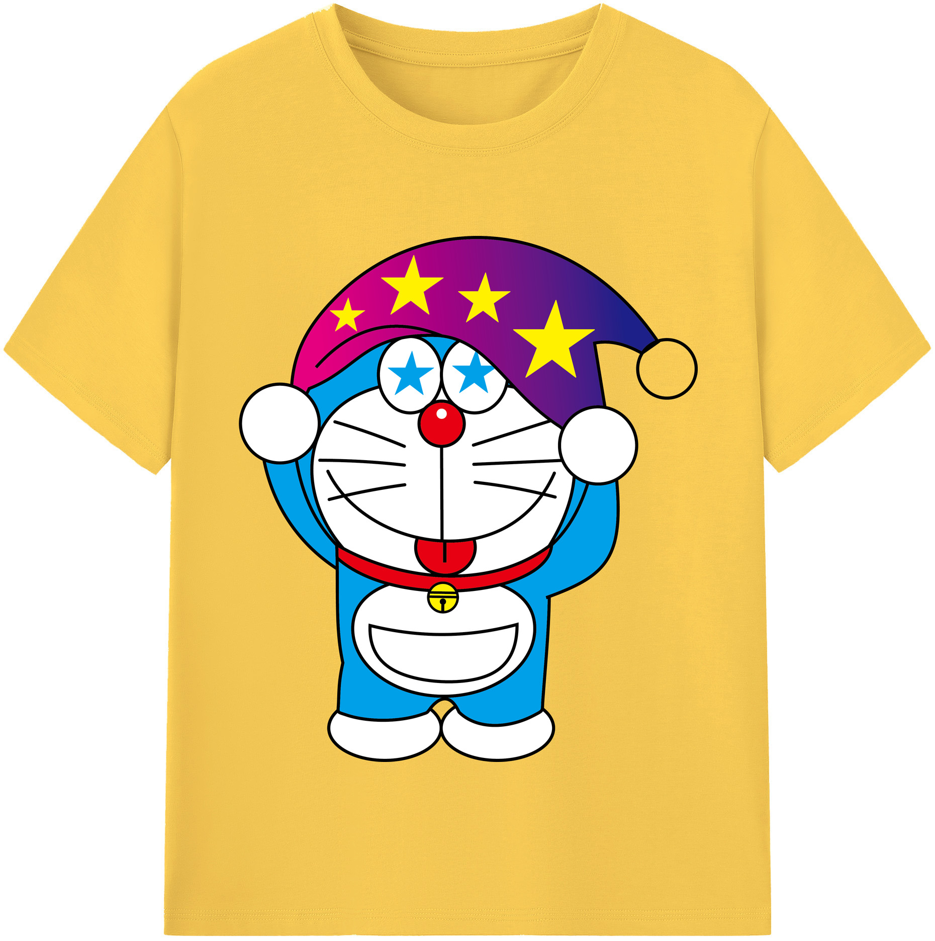 （画像用） ドラえもん Doraemon 綿100％半袖Tシャツ（フロントプリント）