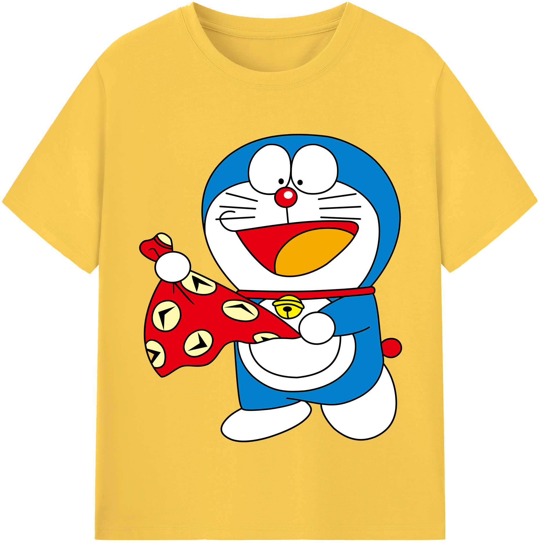 （画像用） ドラえもん Doraemon 綿100％半袖Tシャツ（フロントプリント）