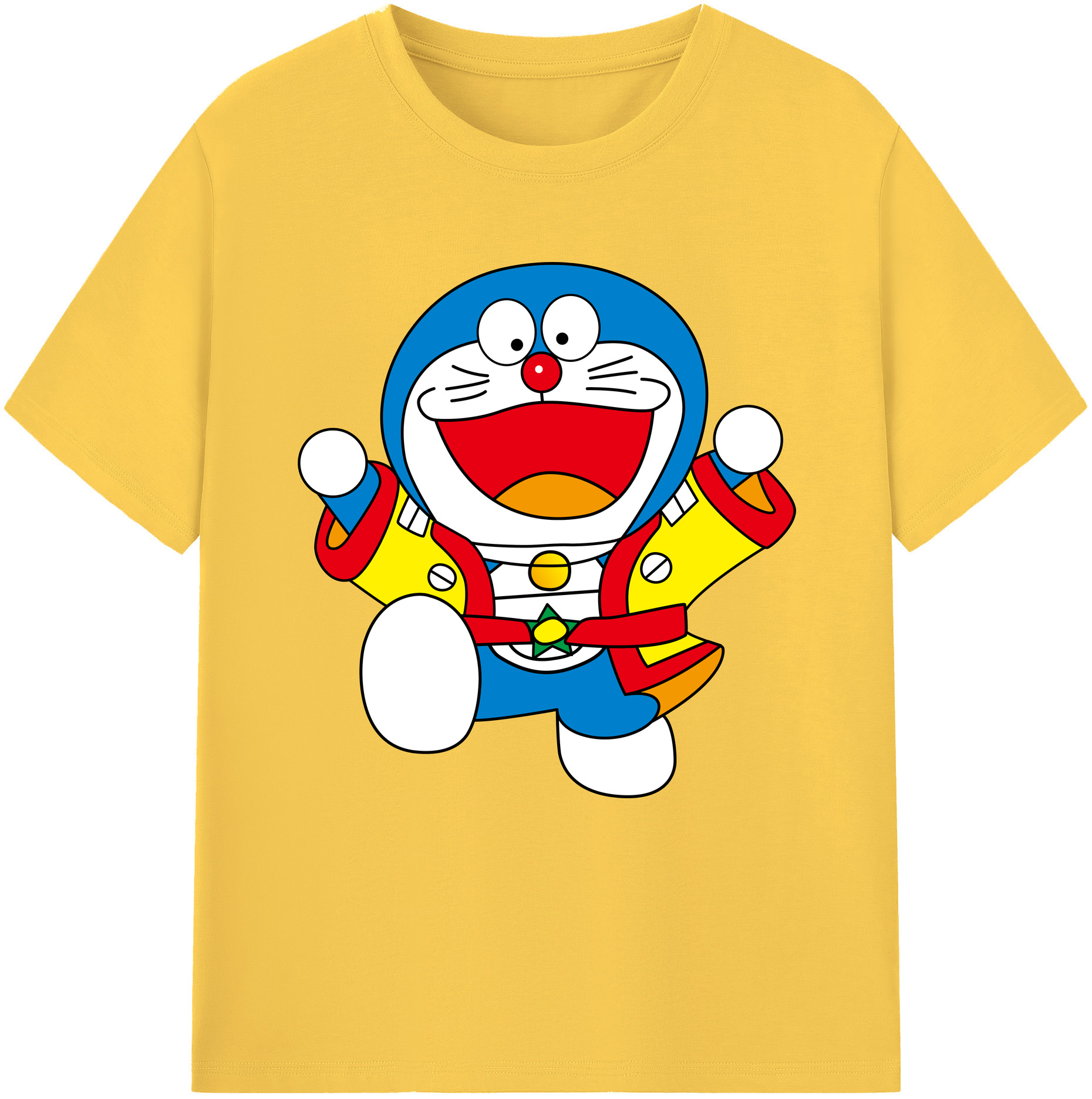 （画像用） ドラえもん Doraemon 綿100％半袖Tシャツ（フロントプリント）