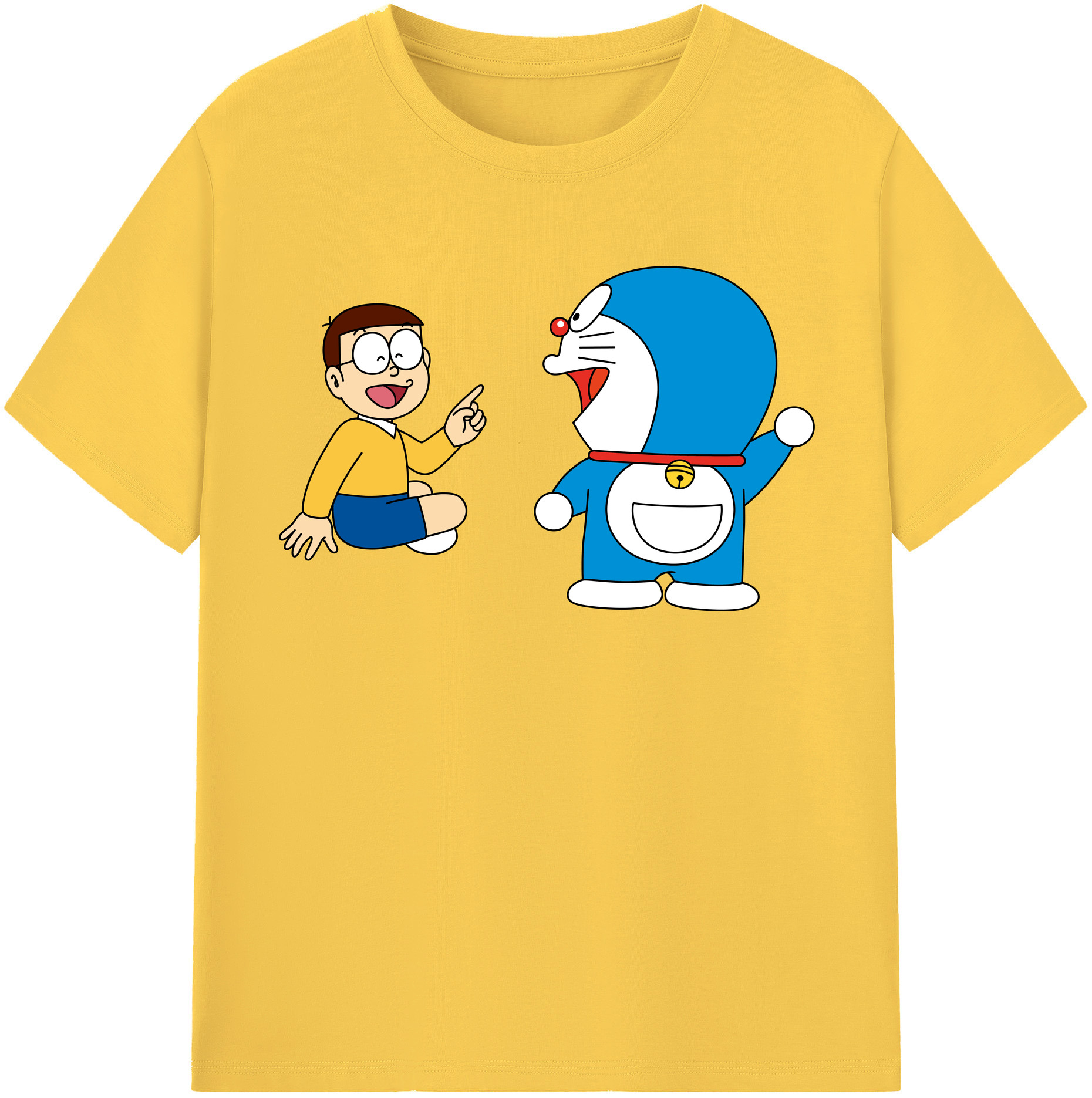 （画像用） ドラえもん Doraemon 綿100％半袖Tシャツ（フロントプリント）