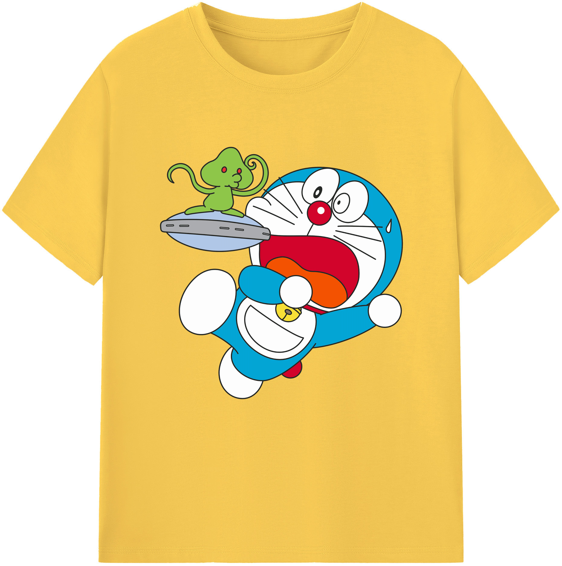 （画像用） ドラえもん Doraemon 綿100％半袖Tシャツ（フロントプリント）