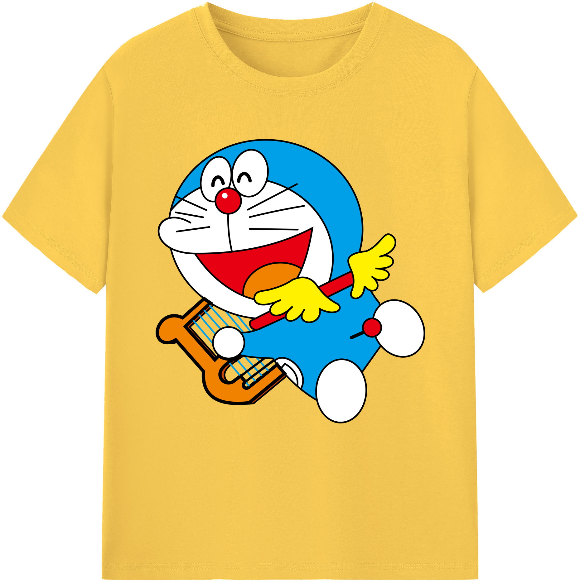 （画像用） ドラえもん Doraemon 綿100％半袖Tシャツ（フロントプリント）