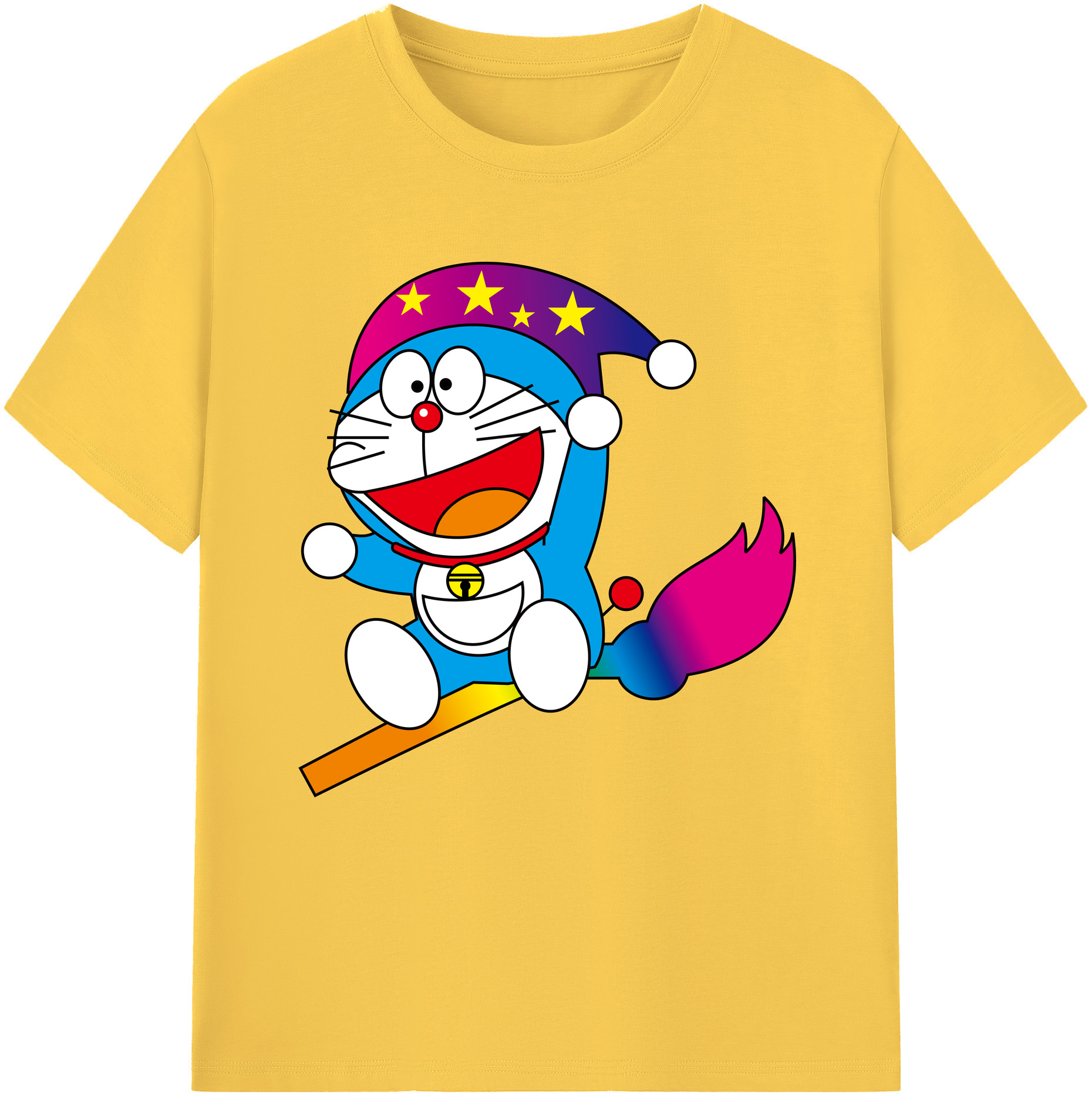 （画像用） ドラえもん Doraemon 綿100％半袖Tシャツ（フロントプリント）