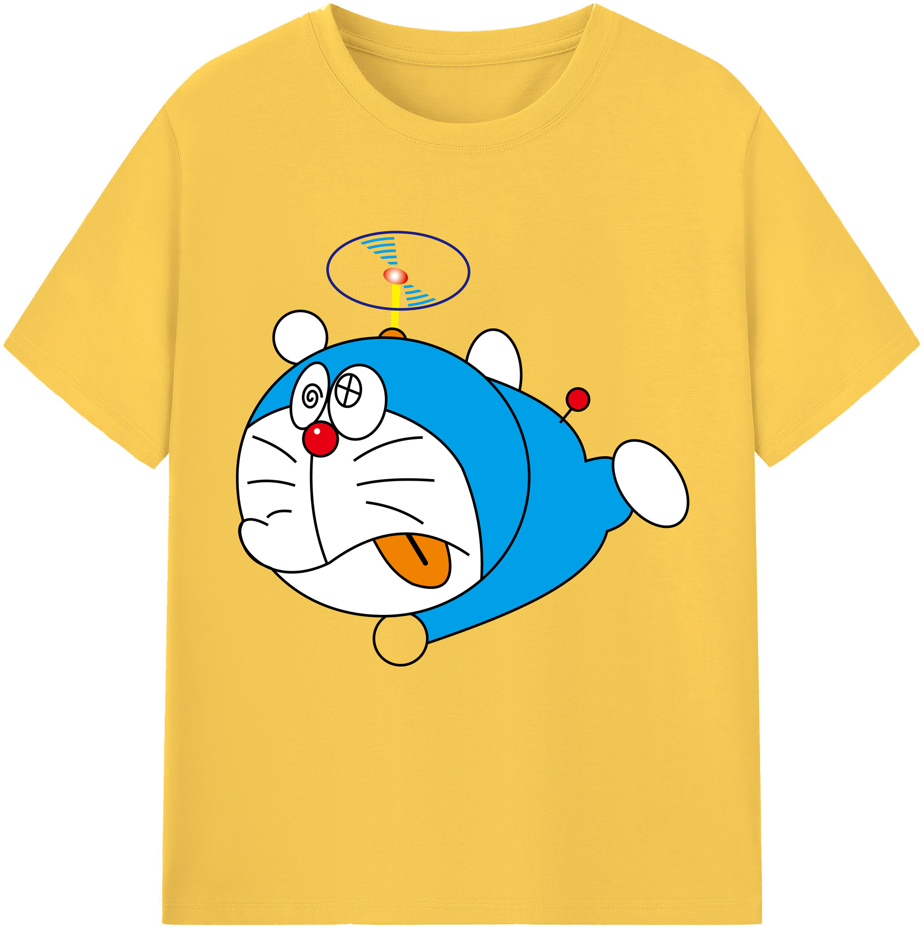 （画像用） ドラえもん Doraemon 綿100％半袖Tシャツ（フロントプリント）