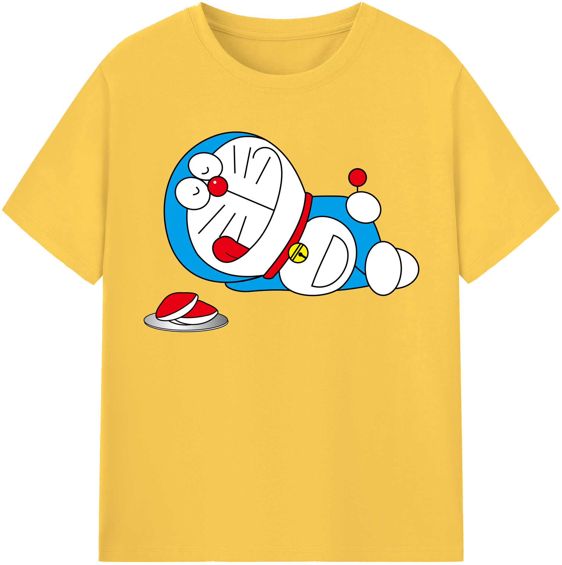 （画像用） ドラえもん Doraemon 綿100％半袖Tシャツ（フロントプリント）
