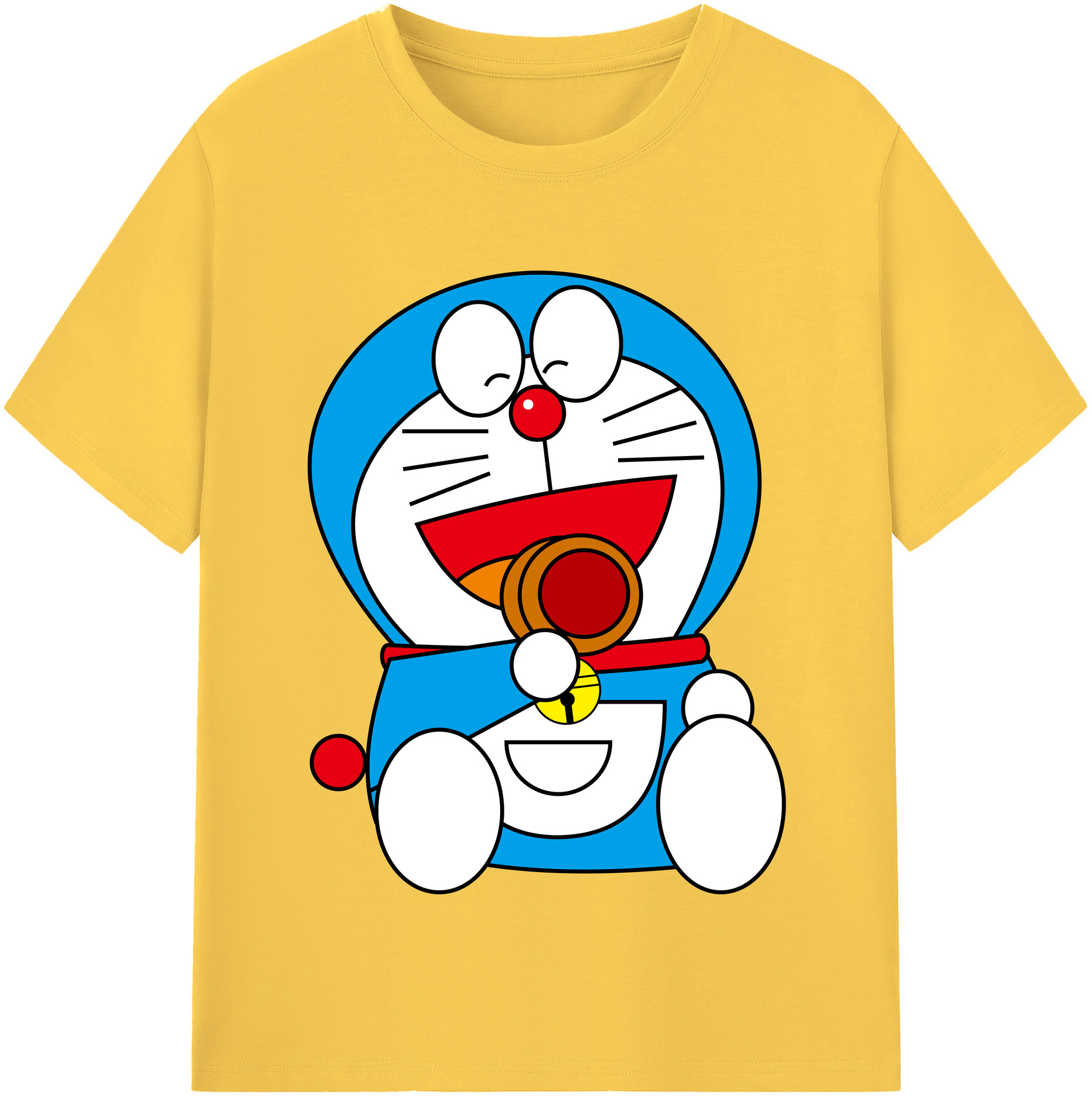 （画像用） ドラえもん Doraemon 綿100％半袖Tシャツ（フロントプリント）