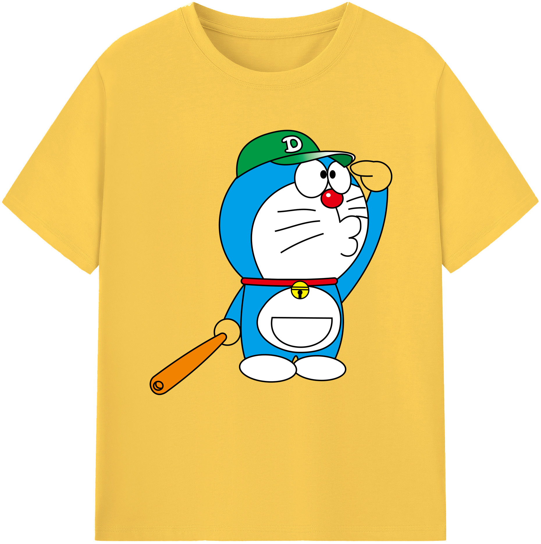 （画像用） ドラえもん Doraemon 綿100％半袖Tシャツ（フロントプリント）