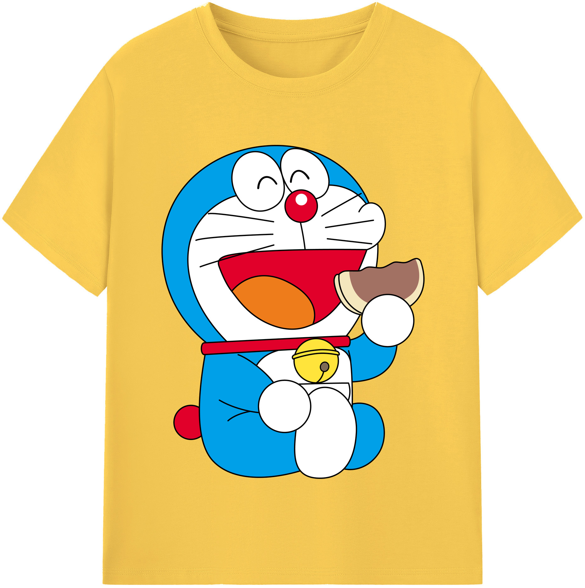 （画像用） ドラえもん Doraemon 綿100％半袖Tシャツ（フロントプリント）