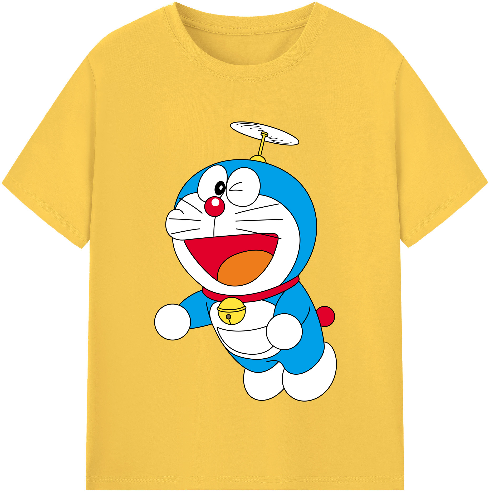（画像用） ドラえもん Doraemon 綿100％半袖Tシャツ（フロントプリント）