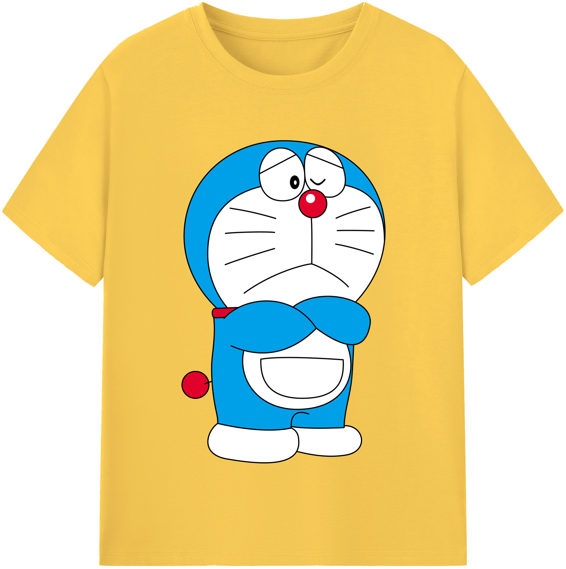 （画像用） ドラえもん Doraemon 綿100％半袖Tシャツ（フロントプリント）