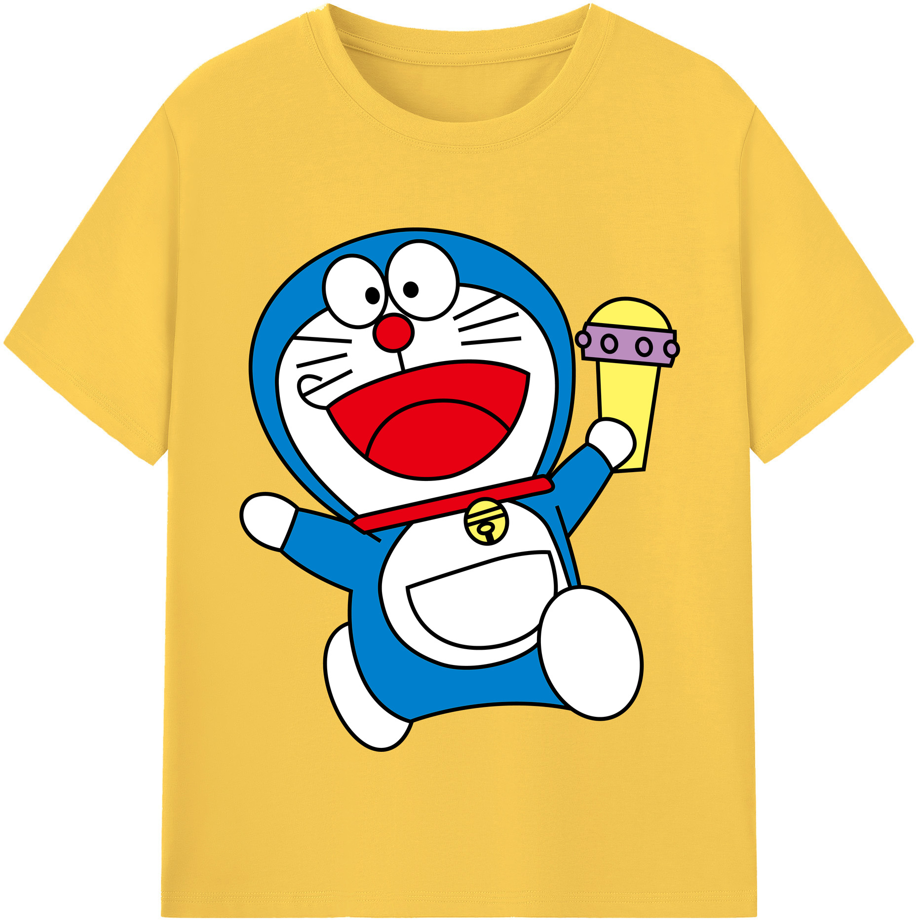 （画像用） ドラえもん Doraemon 綿100％半袖Tシャツ（フロントプリント）