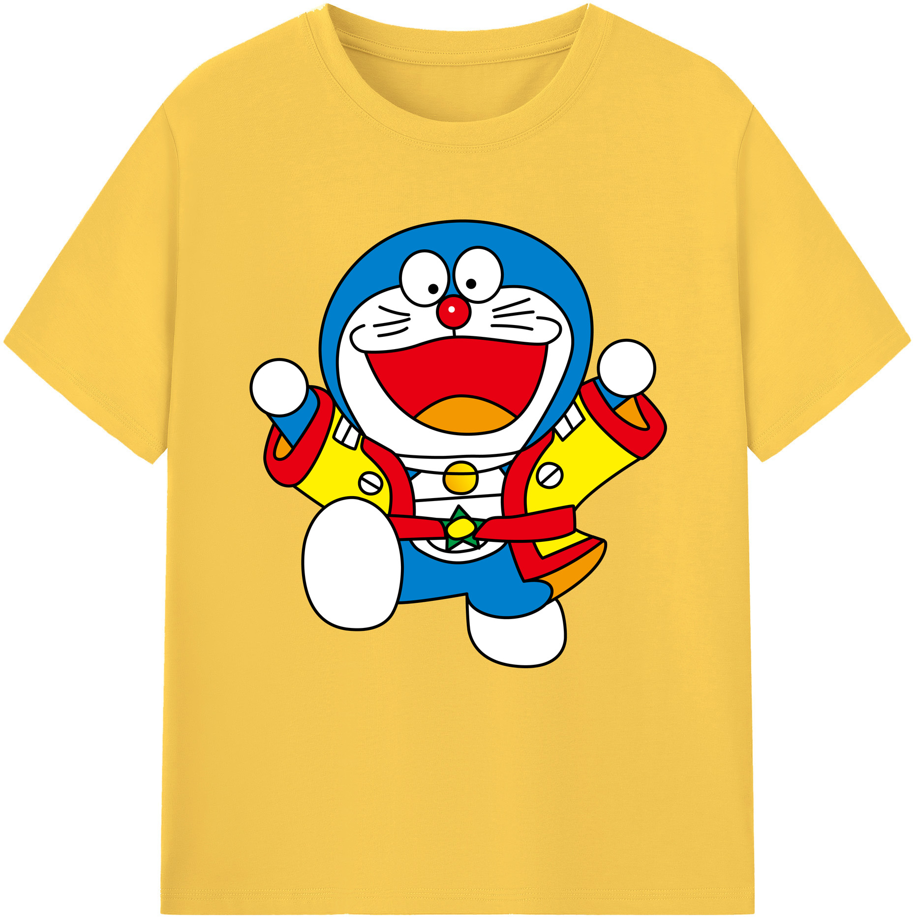 （画像用） ドラえもん Doraemon 綿100％半袖Tシャツ（フロントプリント）