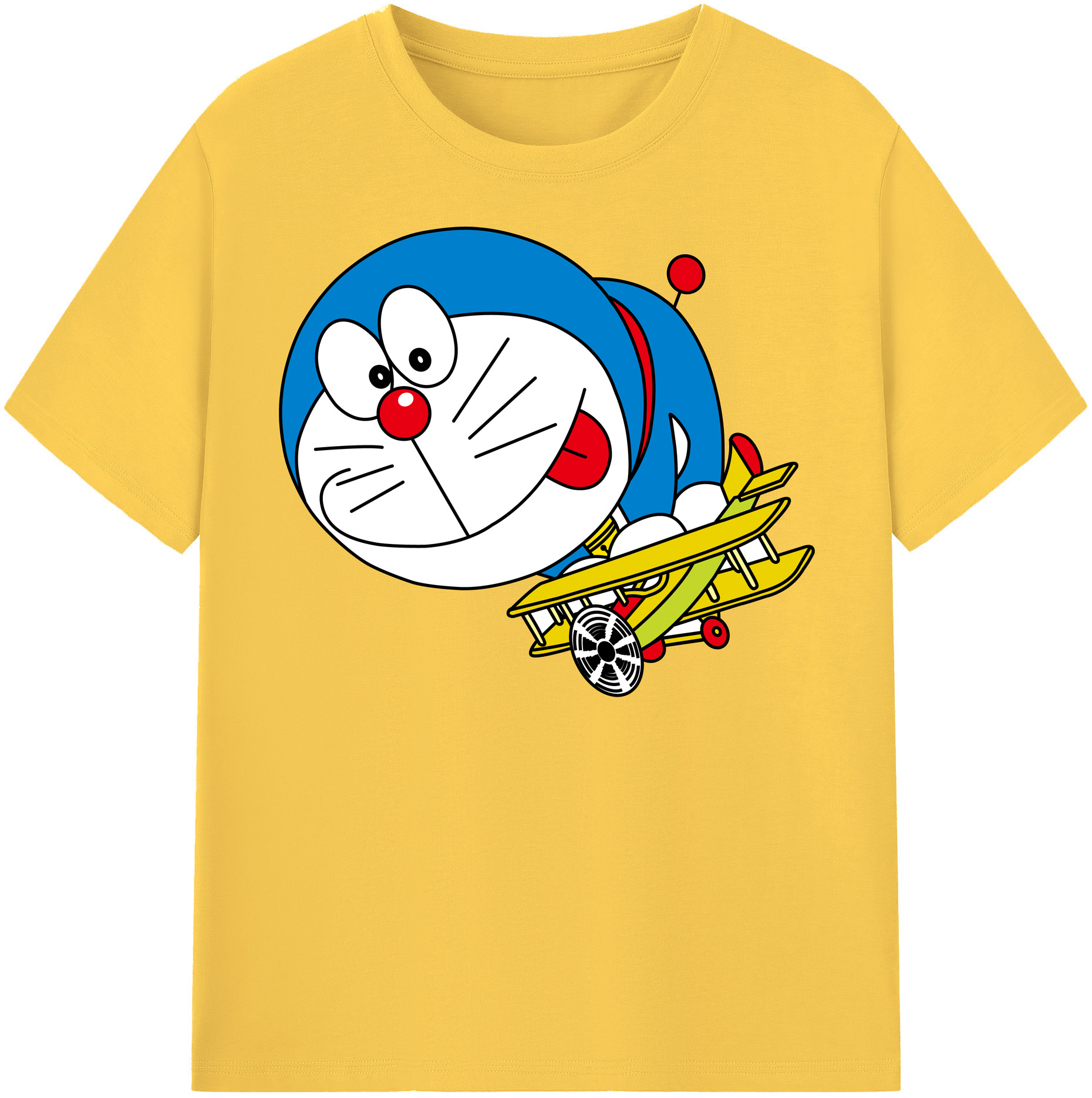 （画像用） ドラえもん Doraemon 綿100％半袖Tシャツ（フロントプリント）