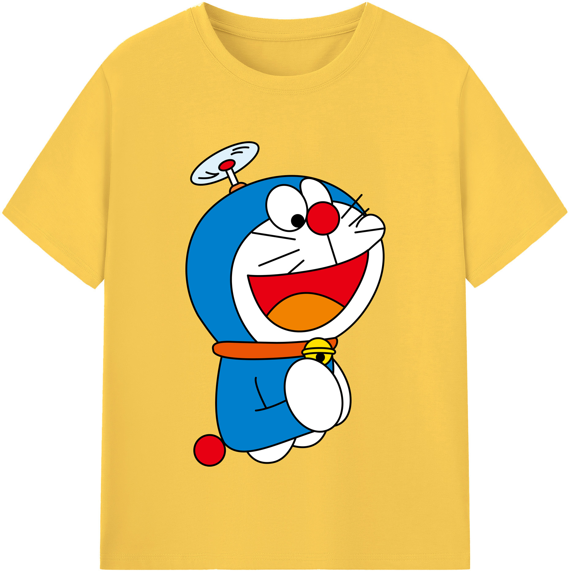 （画像用） ドラえもん Doraemon 綿100％半袖Tシャツ（フロントプリント）