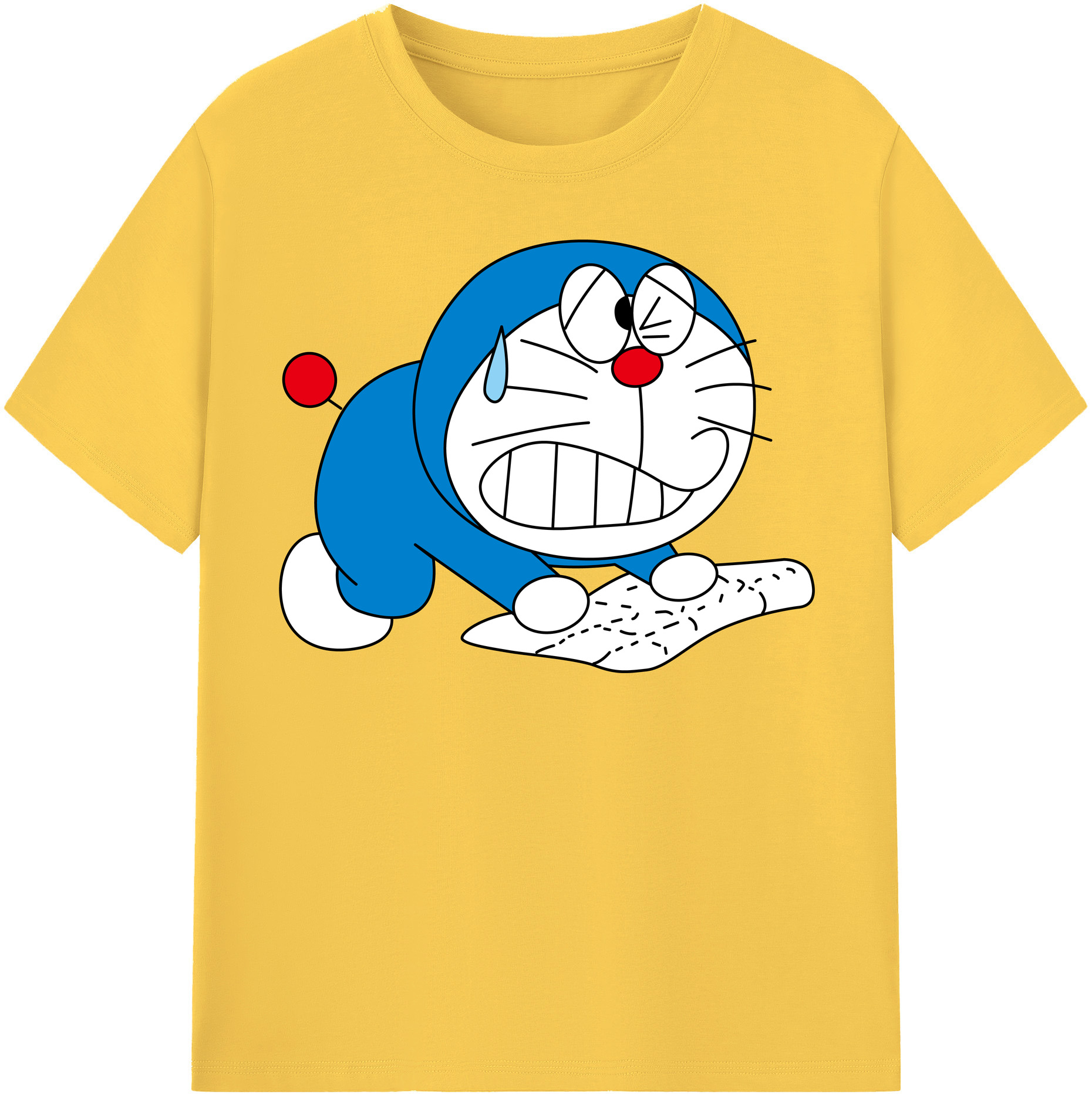 （画像用） ドラえもん Doraemon 綿100％半袖Tシャツ（フロントプリント）