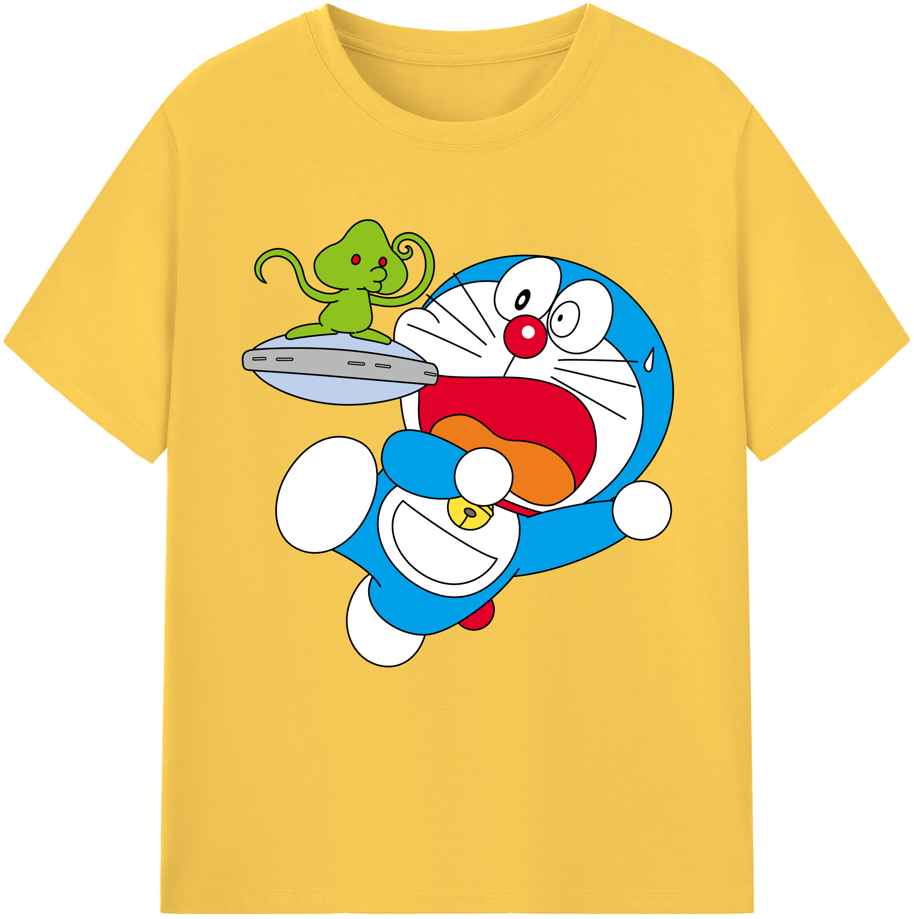 （画像用） ドラえもん Doraemon 綿100％半袖Tシャツ（フロントプリント）
