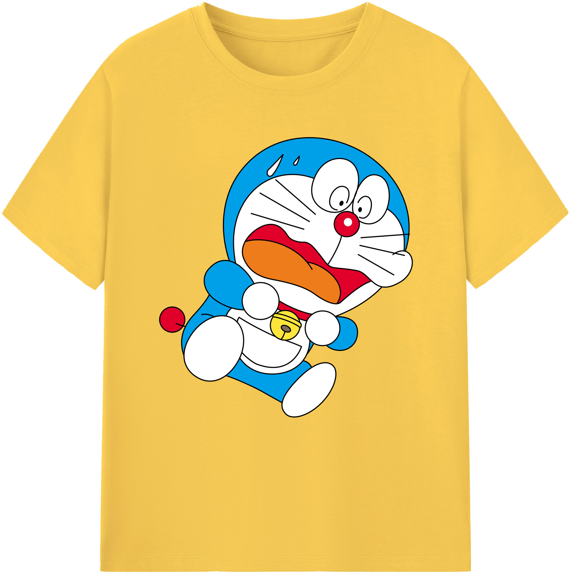 （画像用） ドラえもん Doraemon 綿100％半袖Tシャツ（フロントプリント）